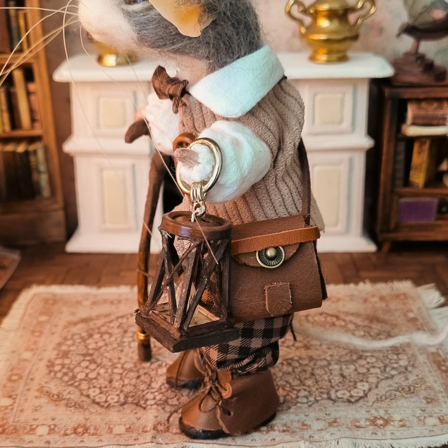 Watson | Needle Felted Collectible Wool Mouse