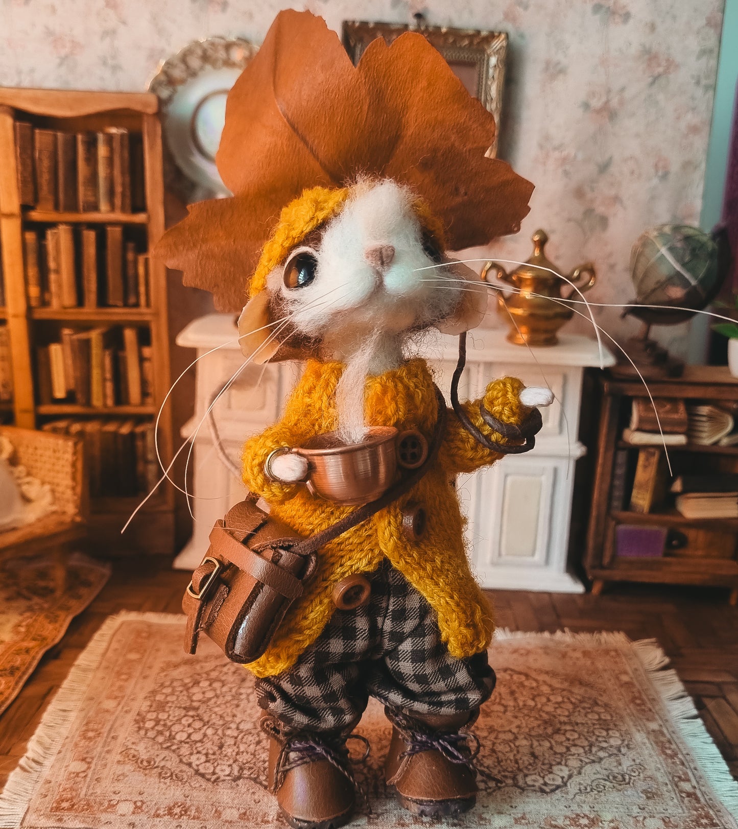 Forrest | Needle Felted Collectible Wool Mouse