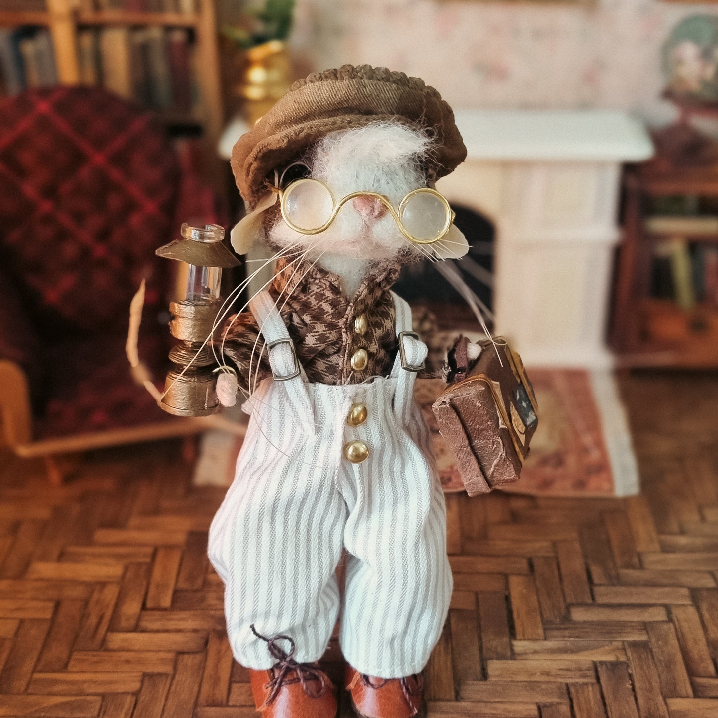 Liam | Needle Felted Collectible Wool Mouse