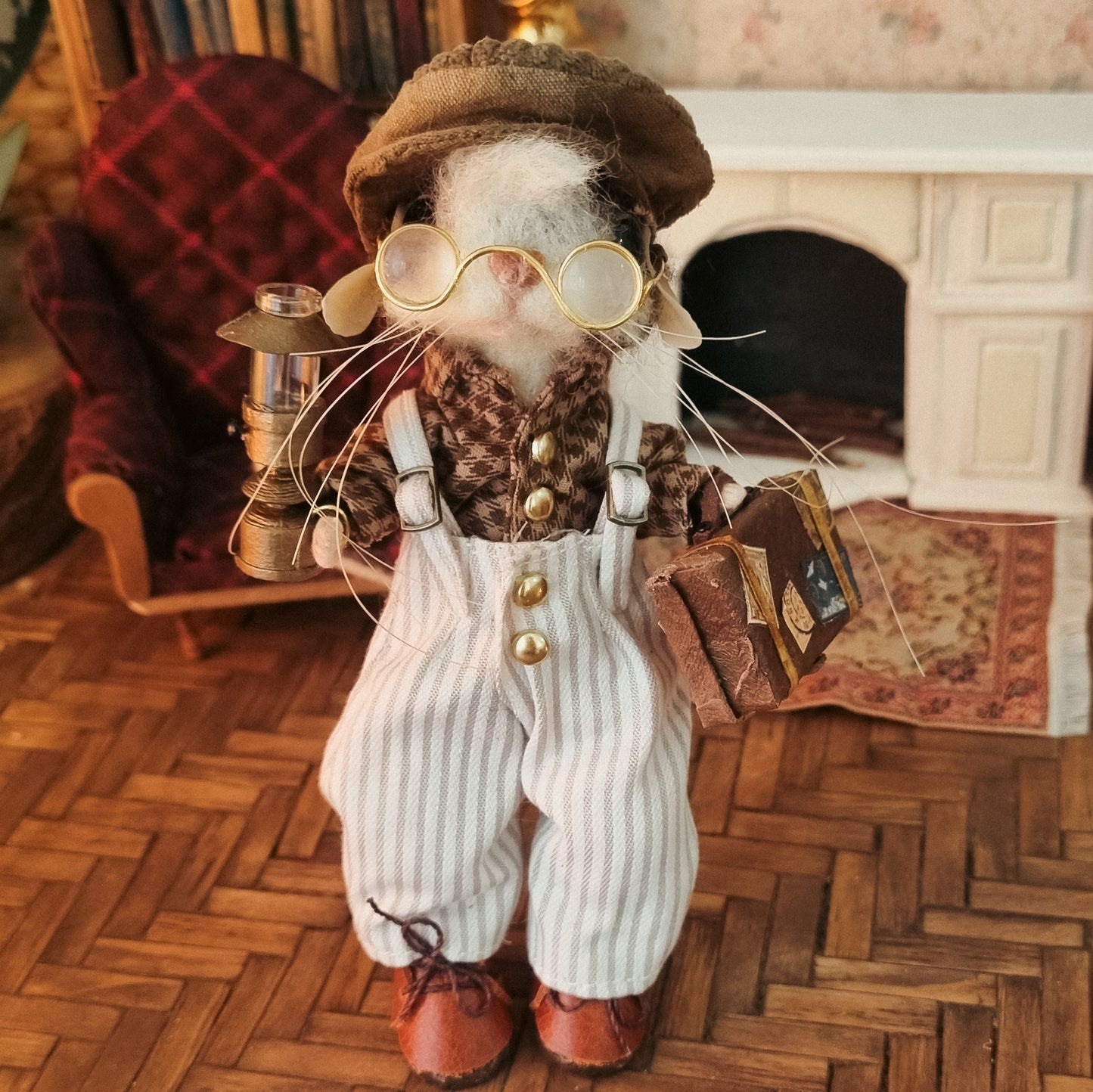 Liam | Needle Felted Collectible Wool Mouse