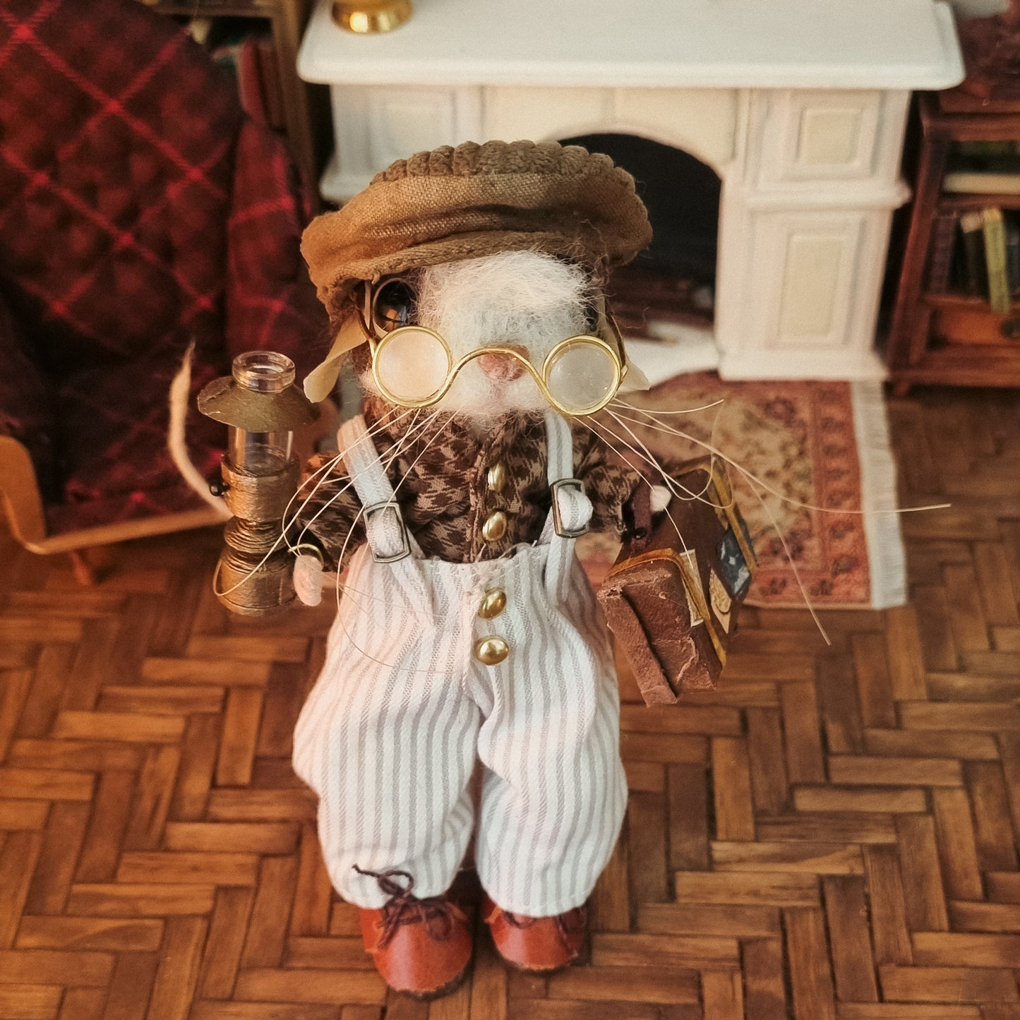 Liam | Needle Felted Collectible Wool Mouse