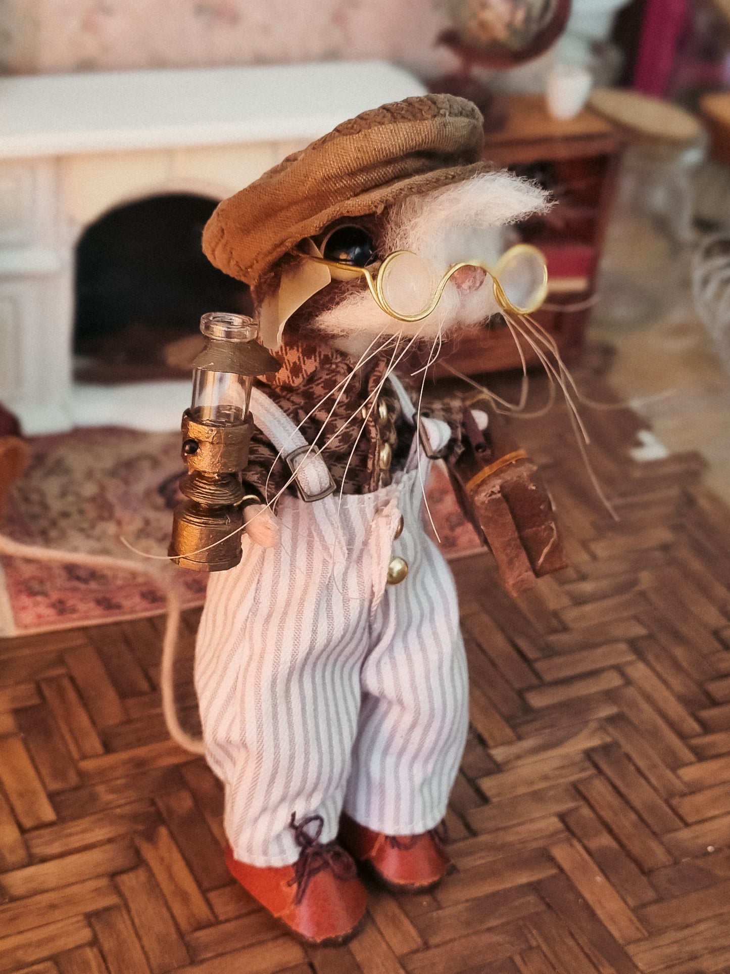 Liam | Needle Felted Collectible Wool Mouse