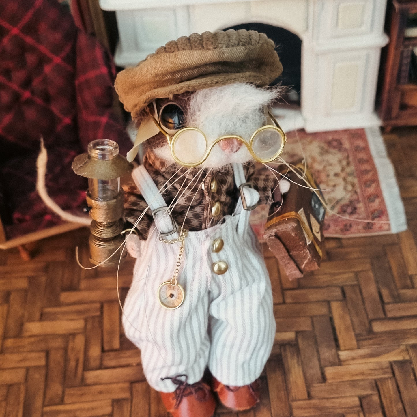 Liam | Needle Felted Collectible Wool Mouse