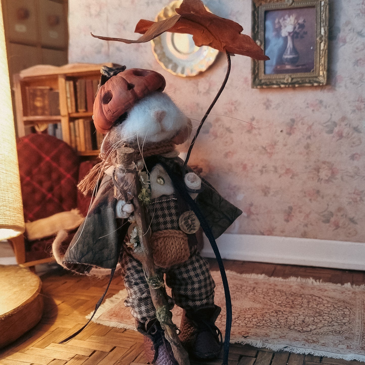 Peregrine | Needle Felted Collectible Wool Mouse