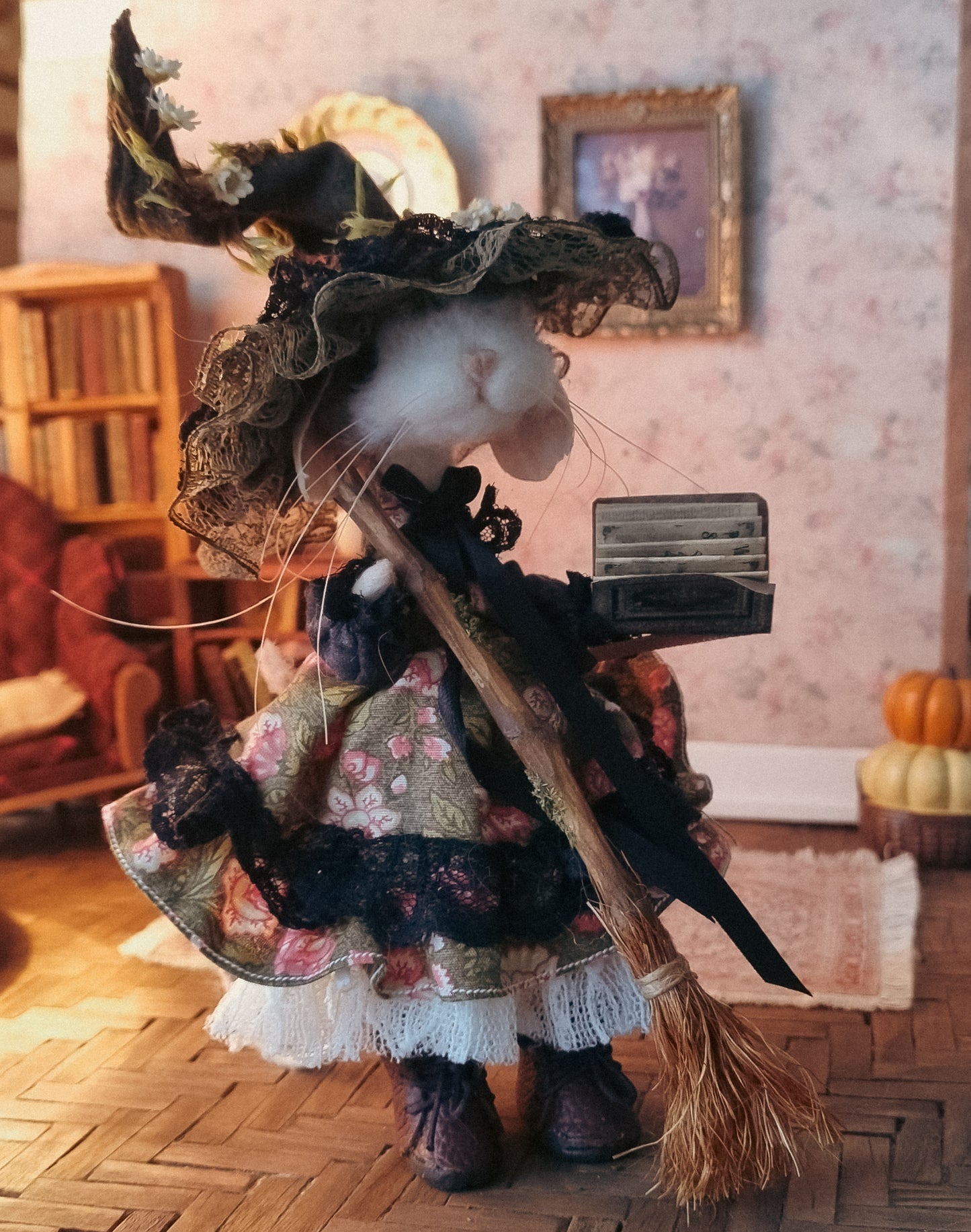 Annmarie | Needle Felted Collectible Wool Mouse