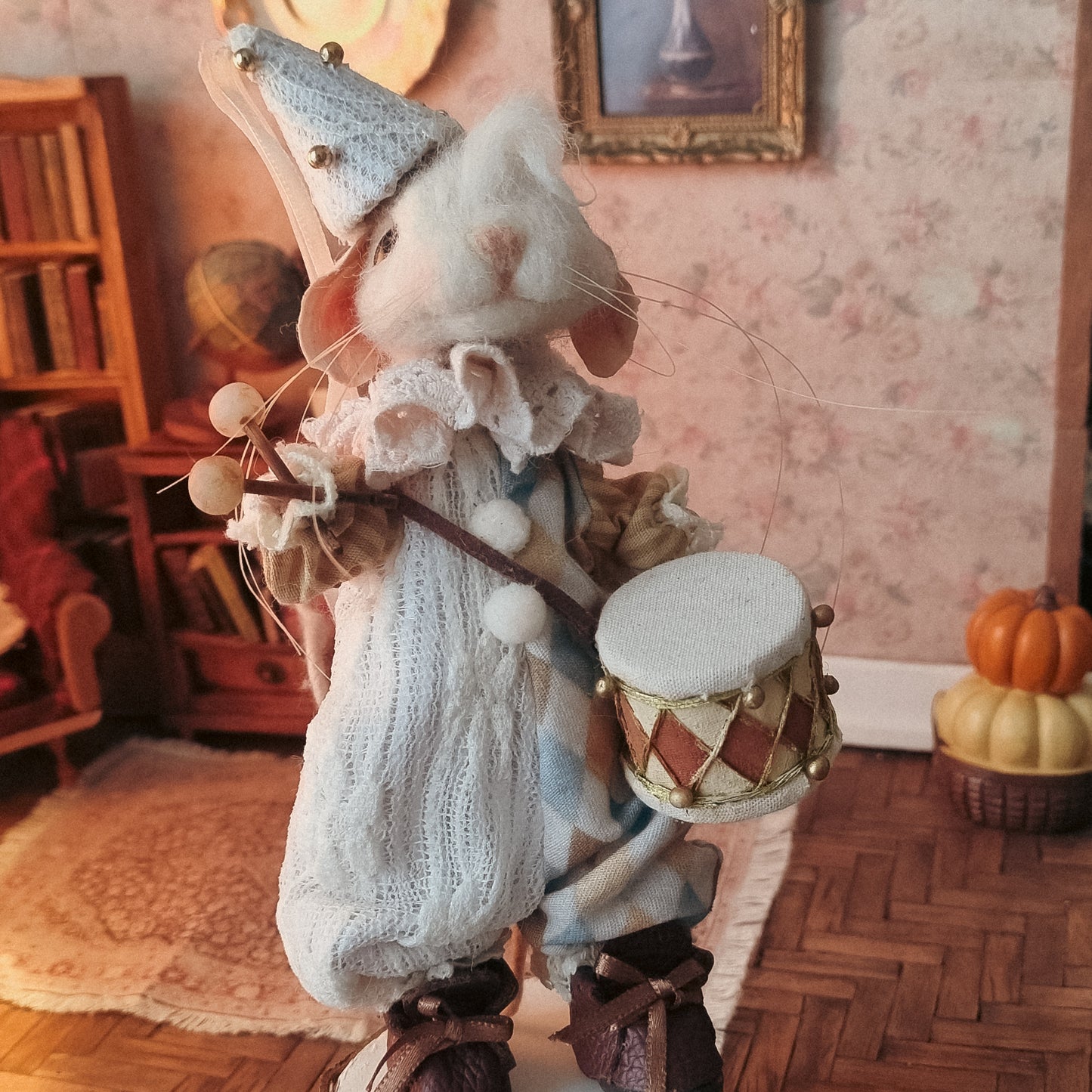 Pirouette | Needle Felted Collectible Wool Mouse