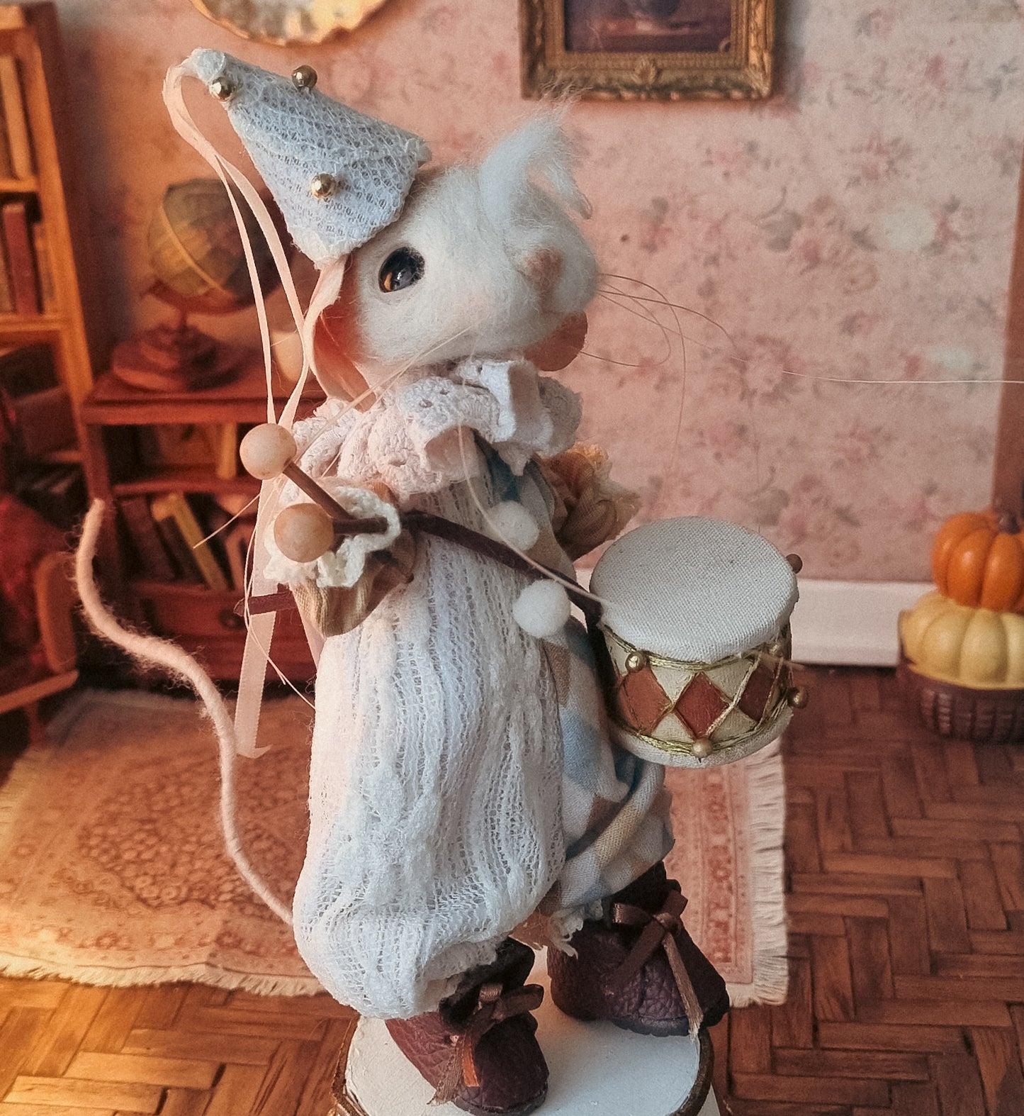 Pirouette | Needle Felted Collectible Wool Mouse