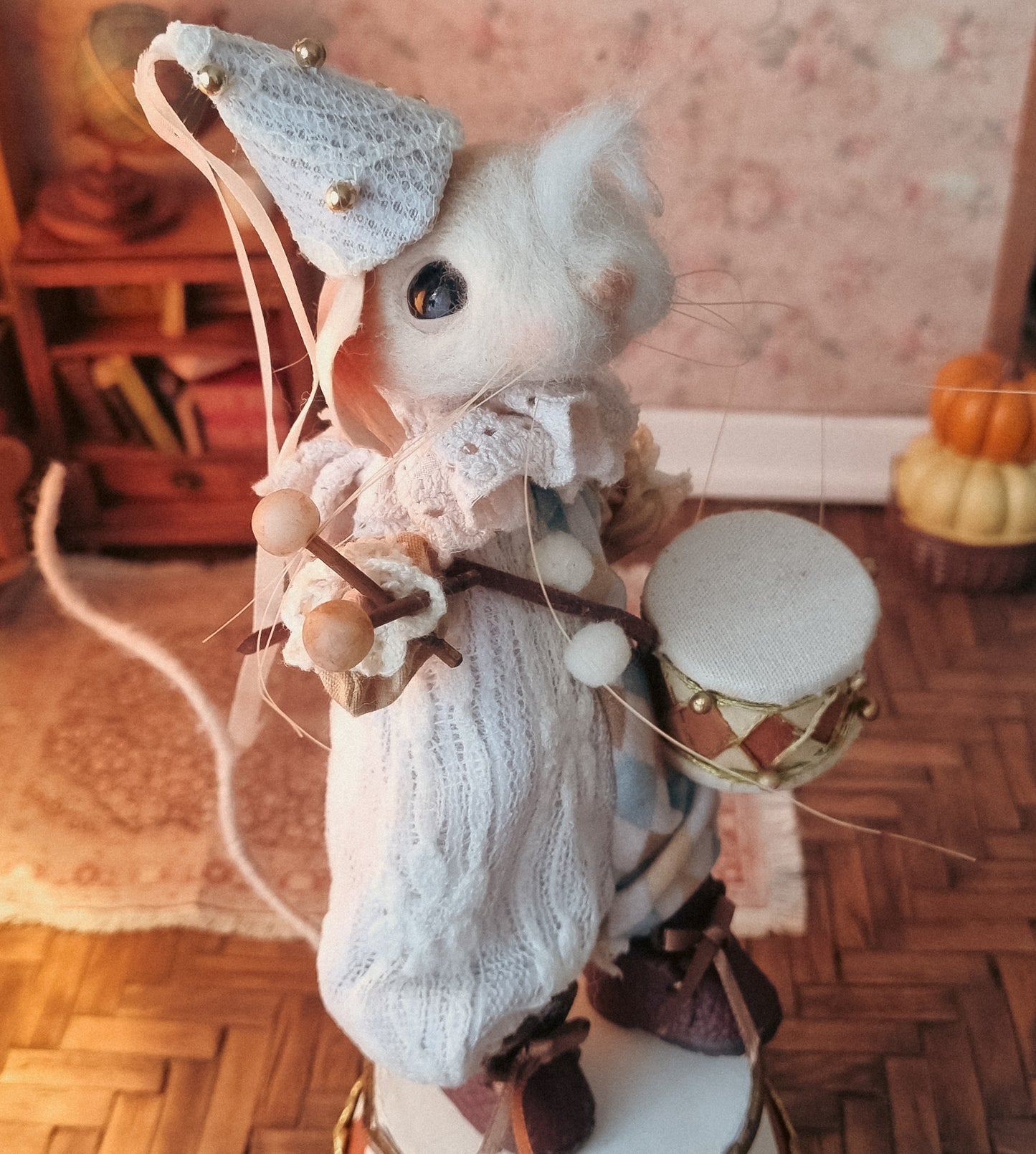 Pirouette | Needle Felted Collectible Wool Mouse
