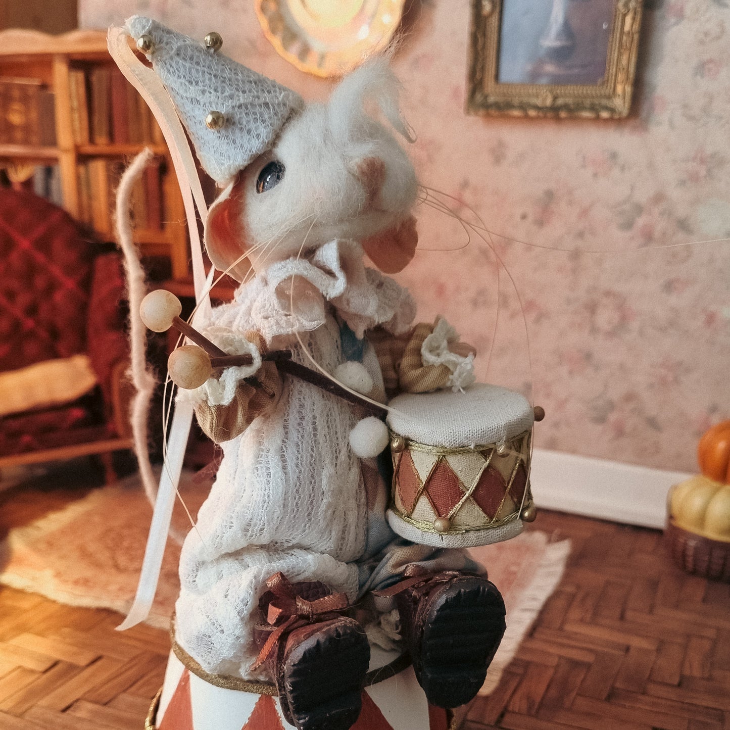 Pirouette | Needle Felted Collectible Wool Mouse