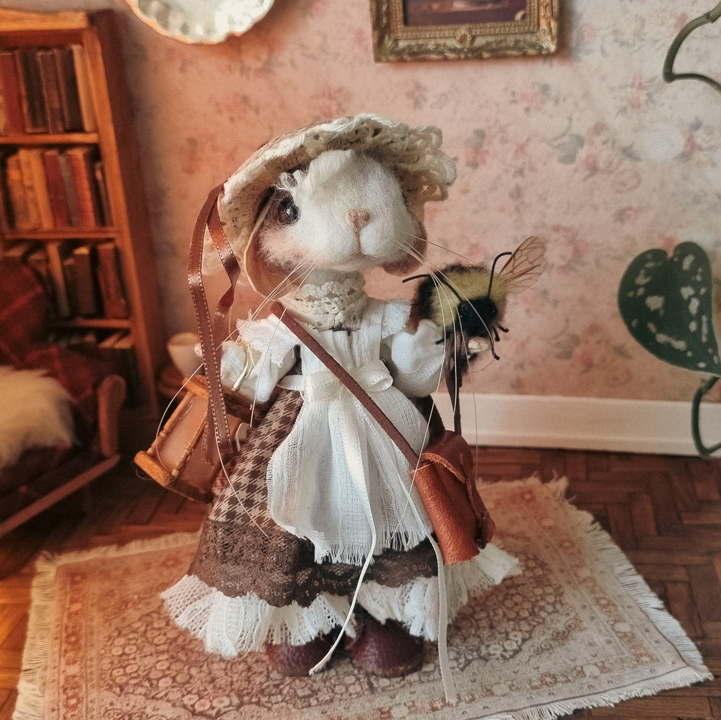 Heather | Needle Felted Collectible Wool Mouse