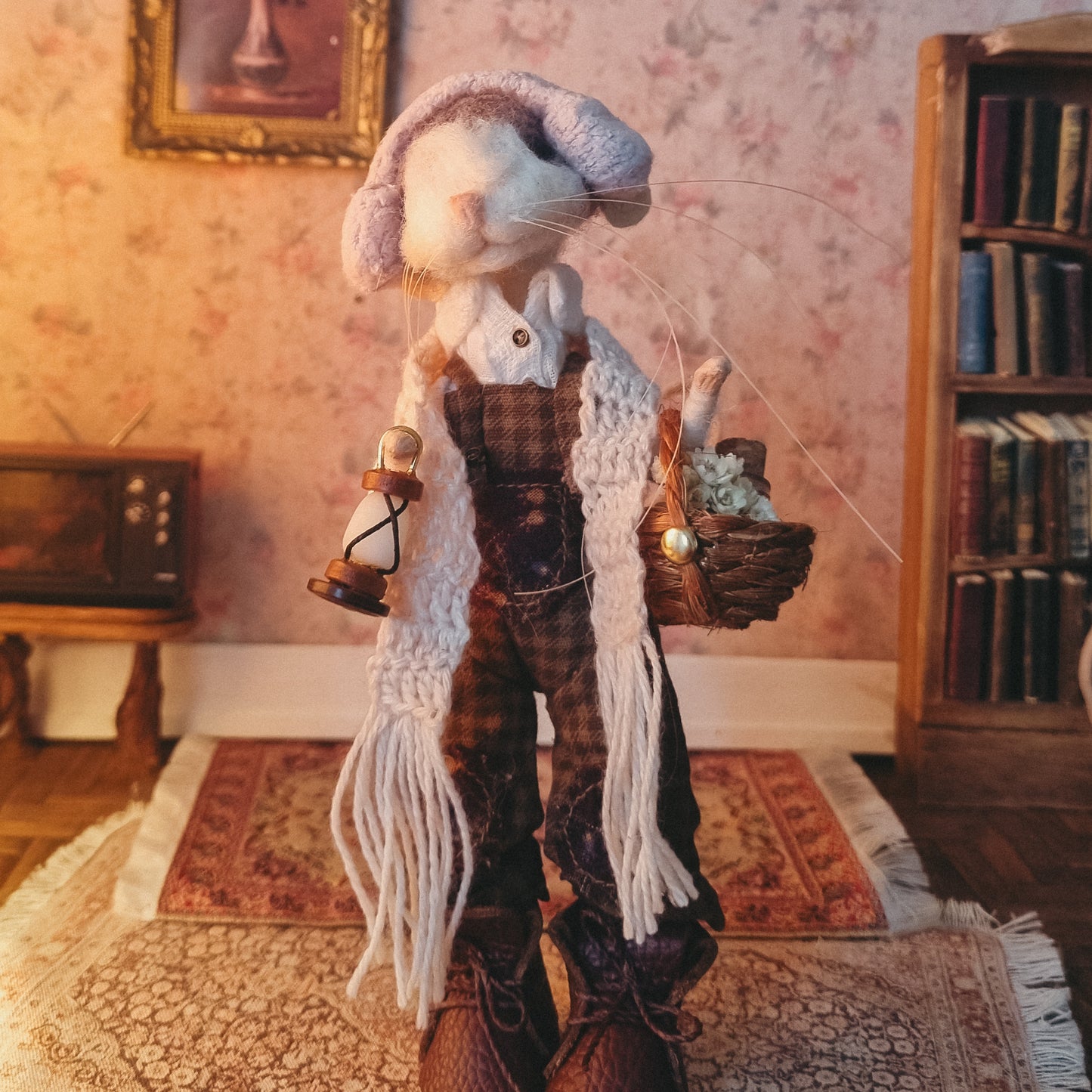 Jody | Needle Felted Collectible Wool Mouse