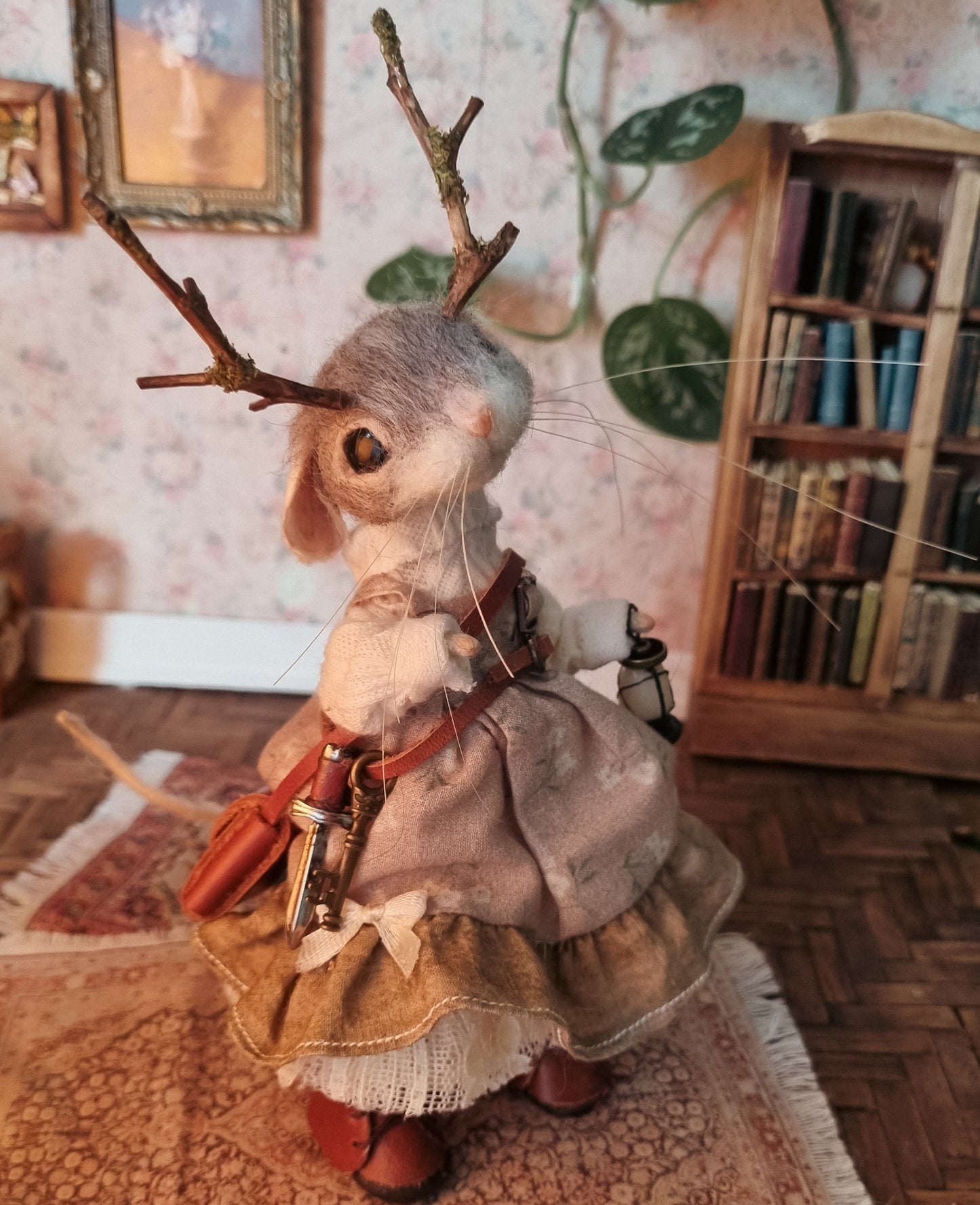 Seraphina | Needle Felted Collectible Wool Mouse