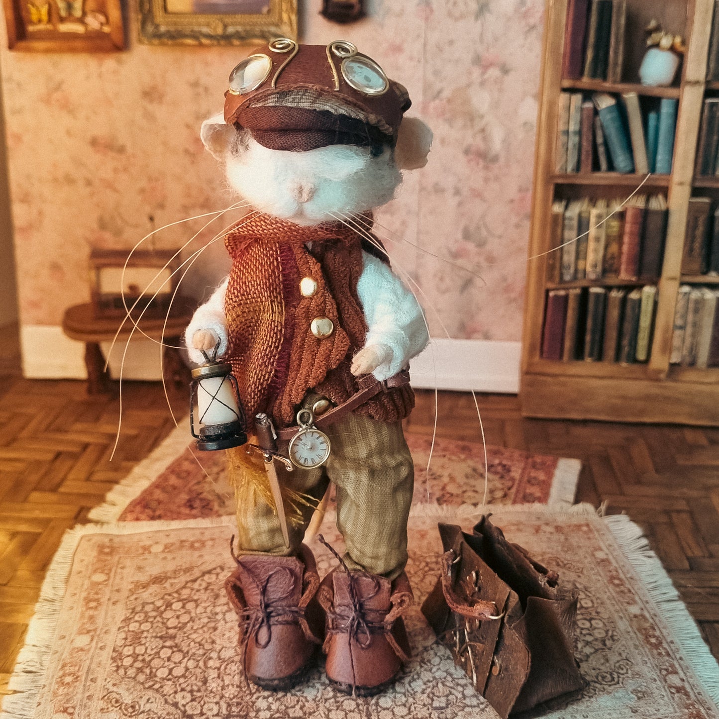 Sable | Needle Felted Collectible Wool Mouse