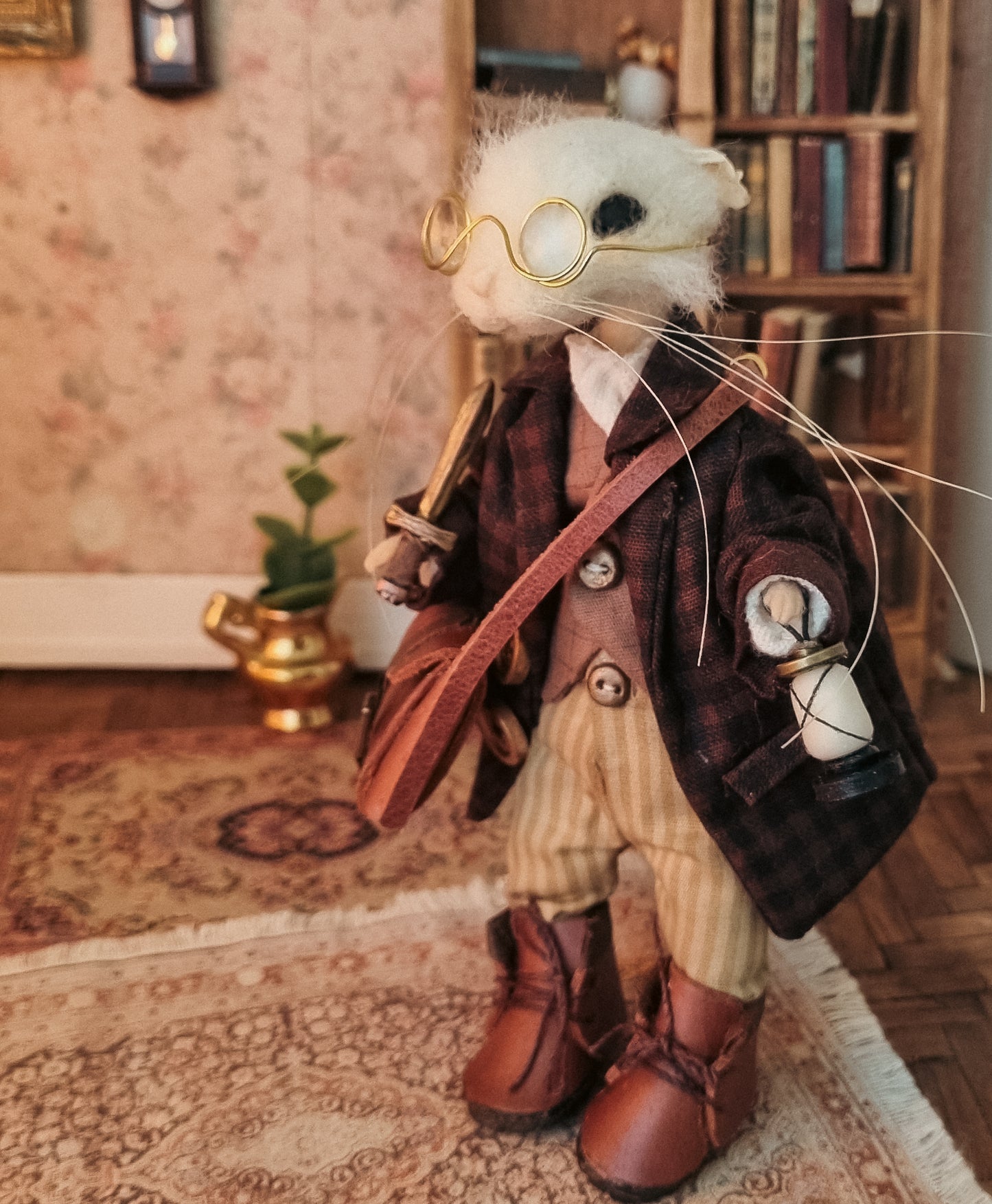 Alexander | Needle Felted Collectible Wool Mouse