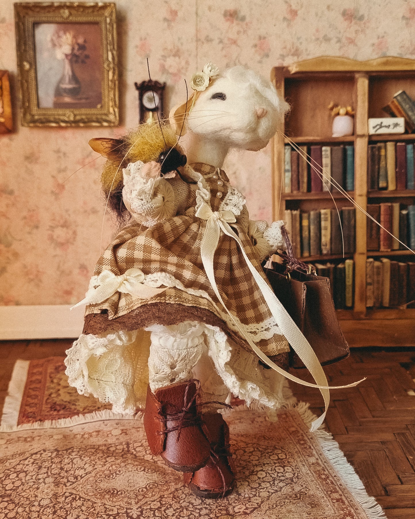 Ophelia | Needle Felted Wool Mouse