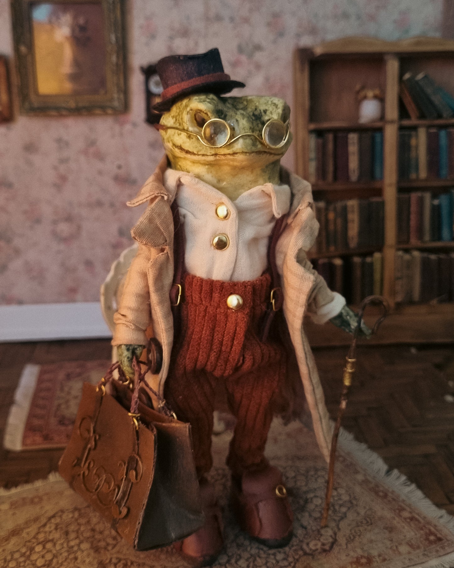 Mr. Hadrian | Papier-Mâché Frog Sculpture