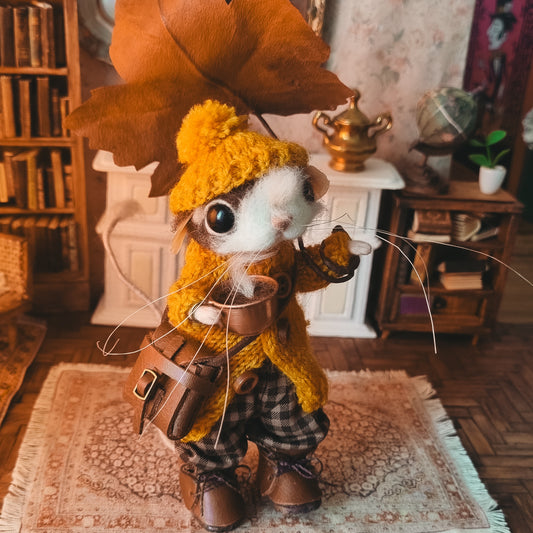 Forrest | Needle Felted Collectible Wool Mouse
