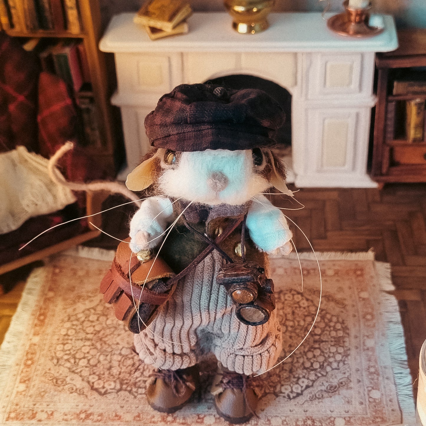 Andy | Needle Felted Collectible Wool Mouse