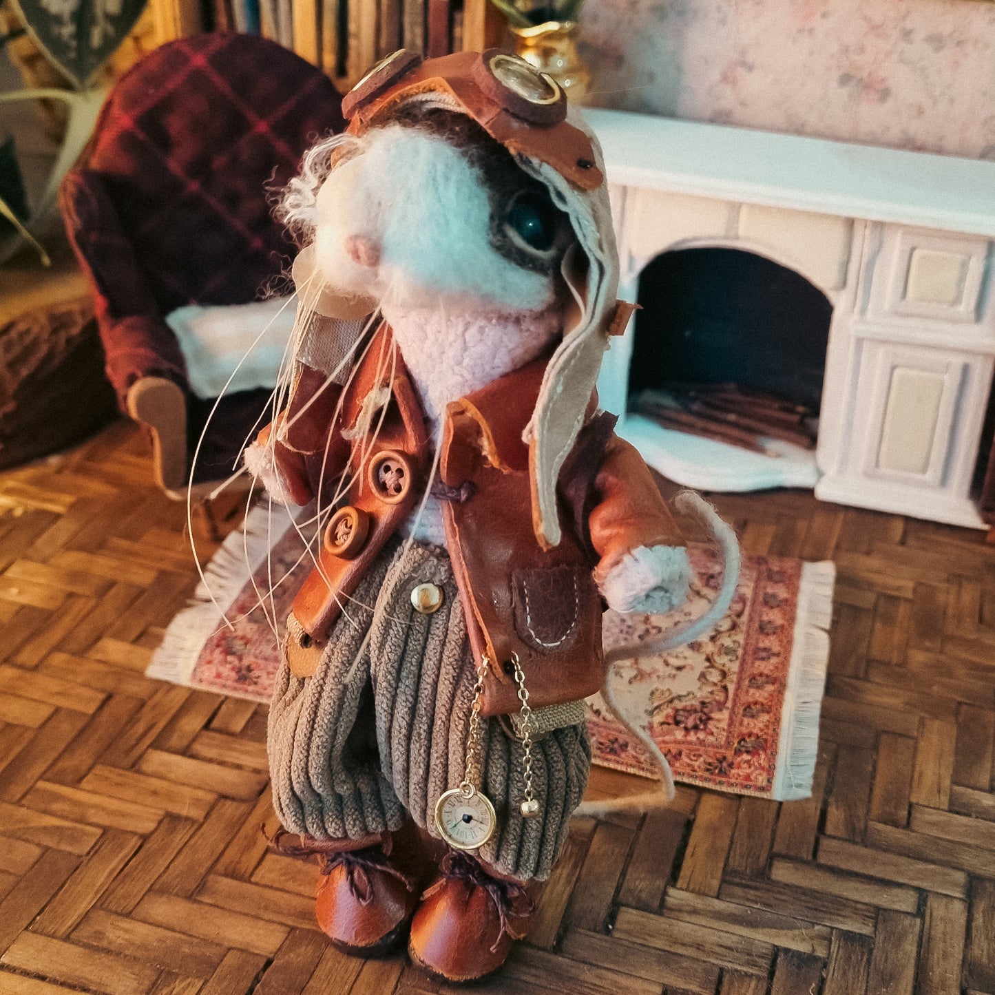 Wilder | Needle Felted Collectible Wool Mouse