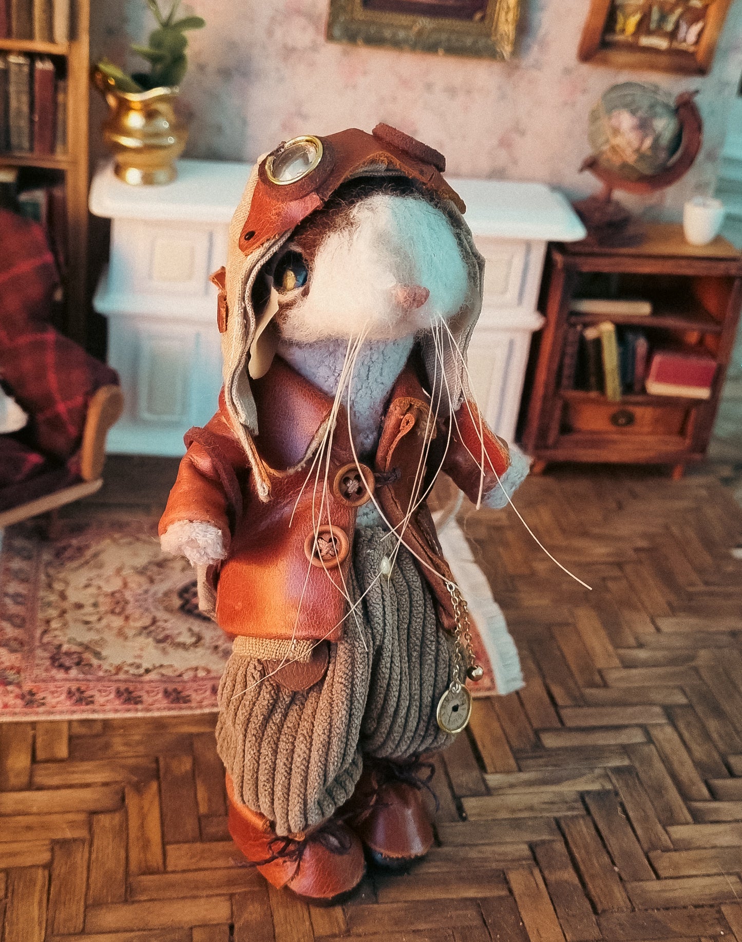 Wilder | Needle Felted Collectible Wool Mouse