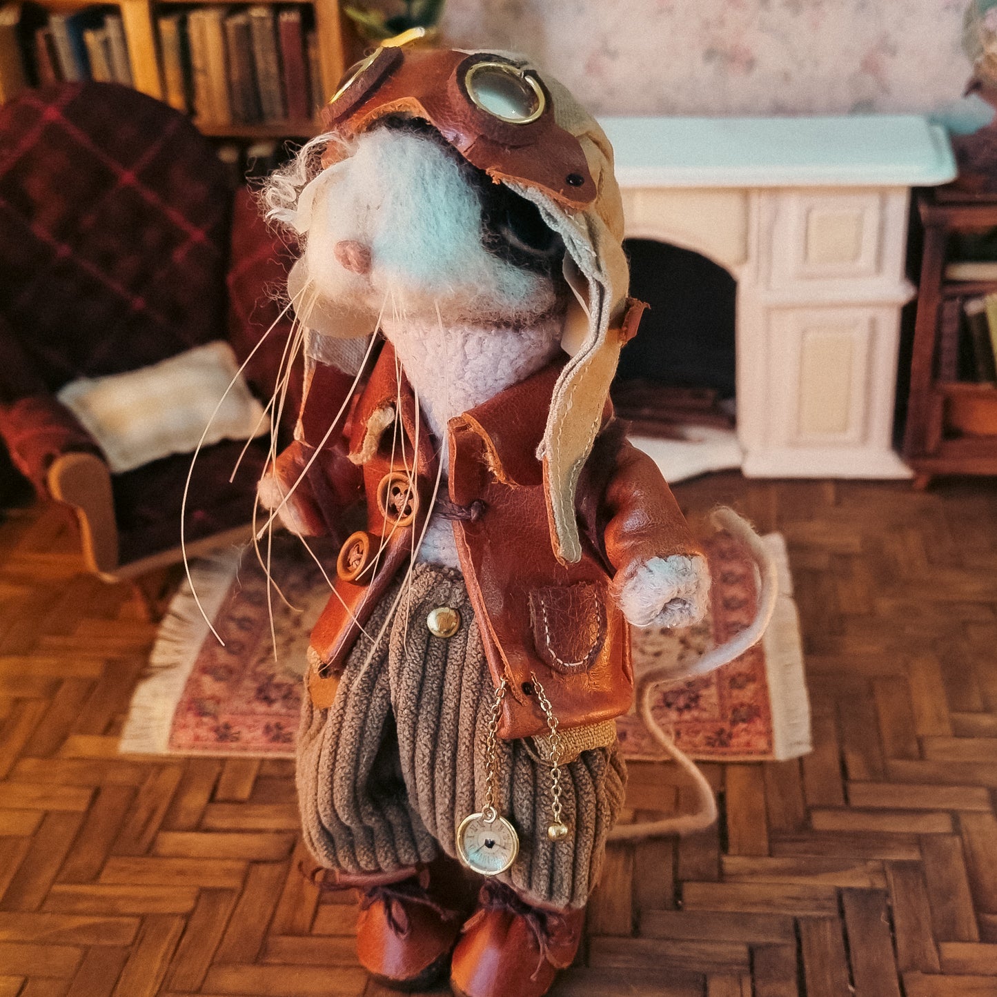 Wilder | Needle Felted Collectible Wool Mouse