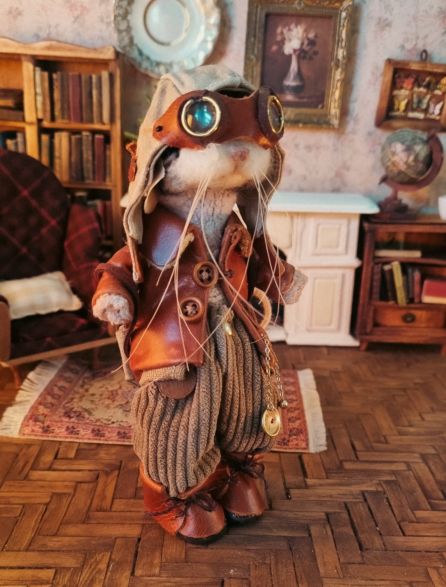 Wilder | Needle Felted Collectible Wool Mouse