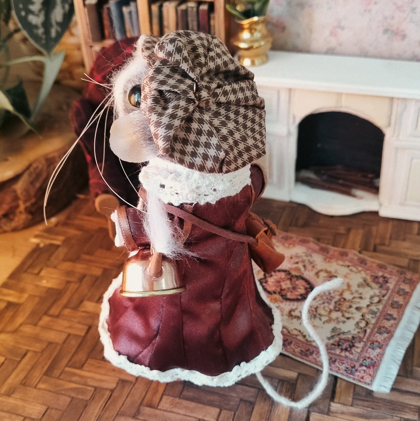Quinn | Needle Felted Collectible Wool Mouse