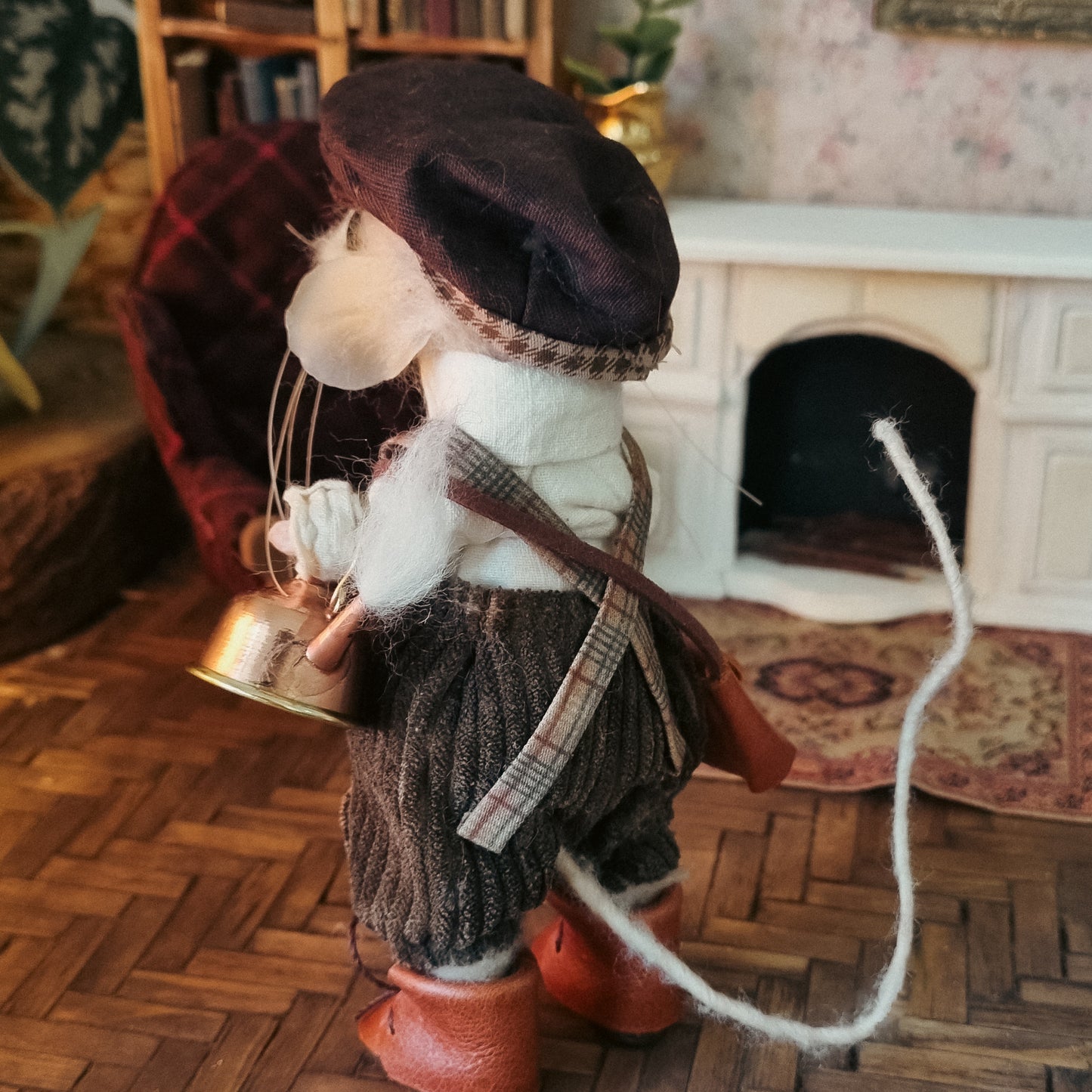 Morgan | Needle Felted Collectible Wool Mouse