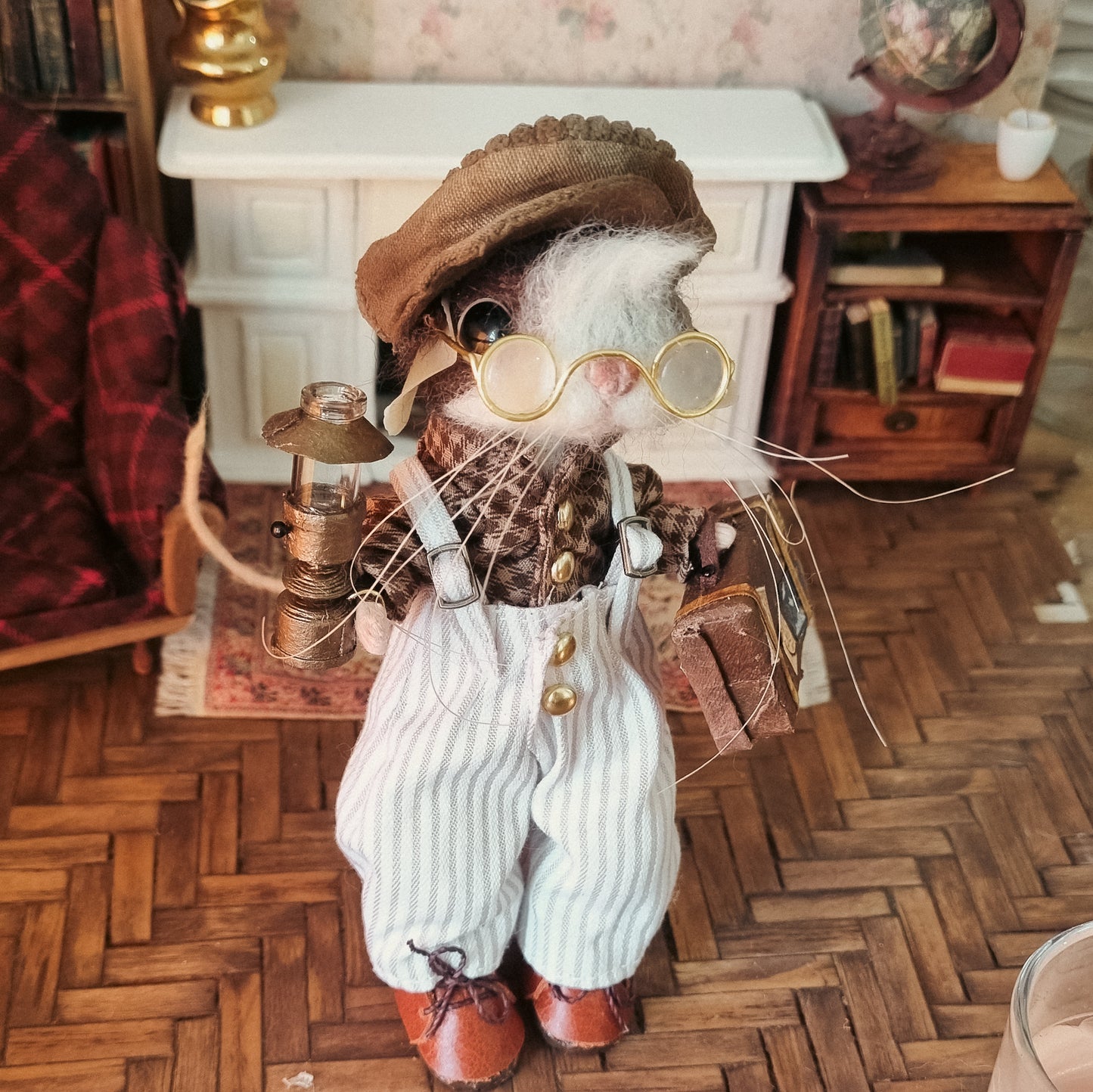Liam | Needle Felted Collectible Wool Mouse