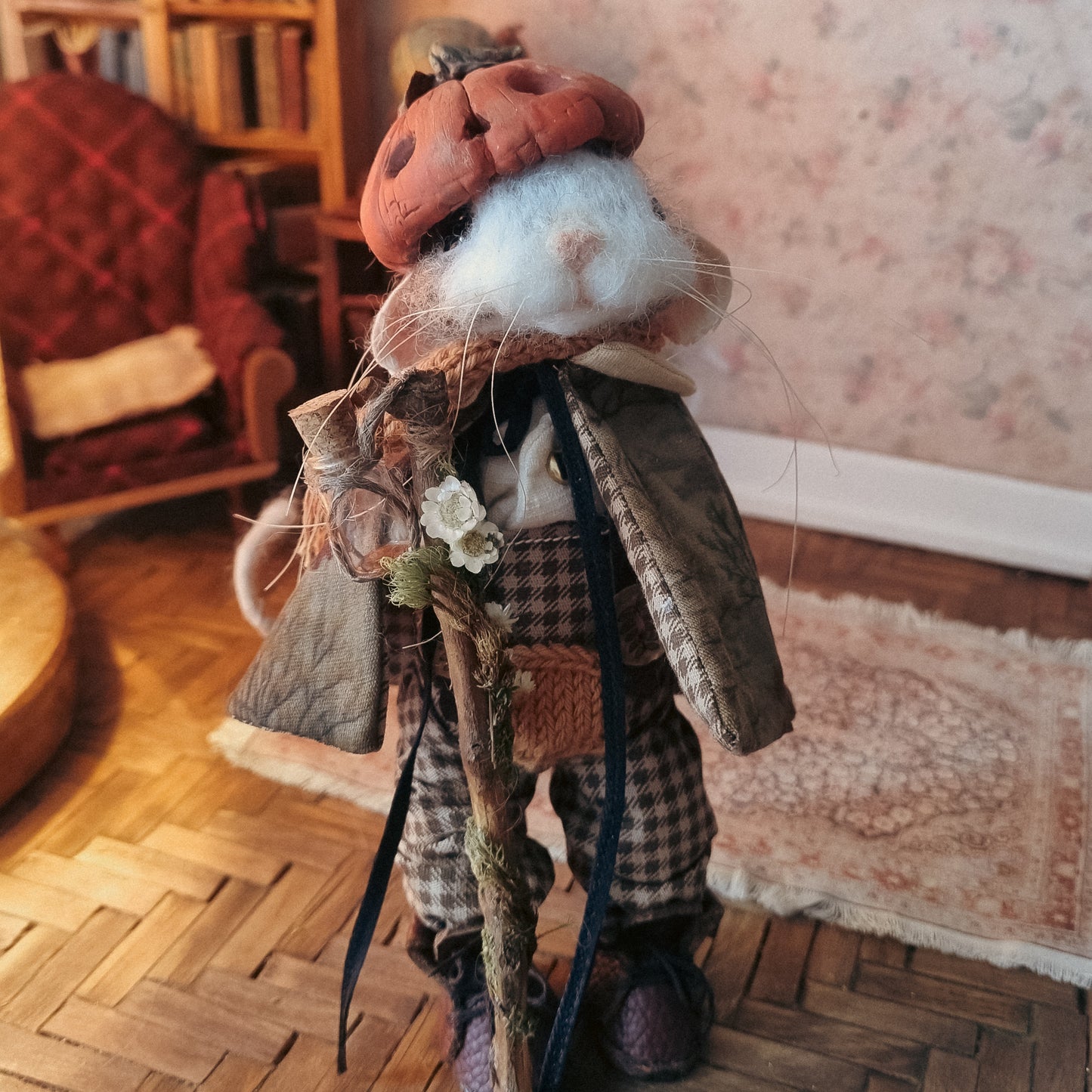 Peregrine | Needle Felted Collectible Wool Mouse