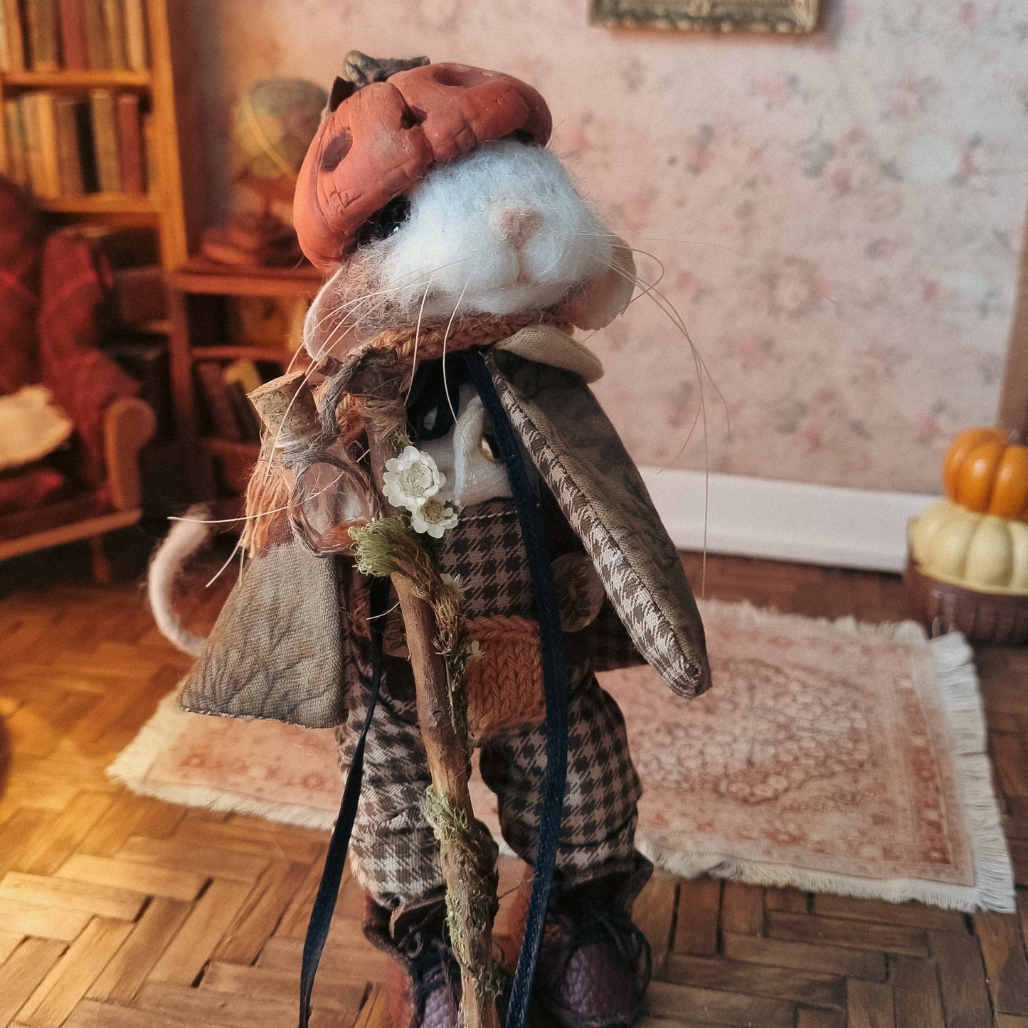 Peregrine | Needle Felted Collectible Wool Mouse