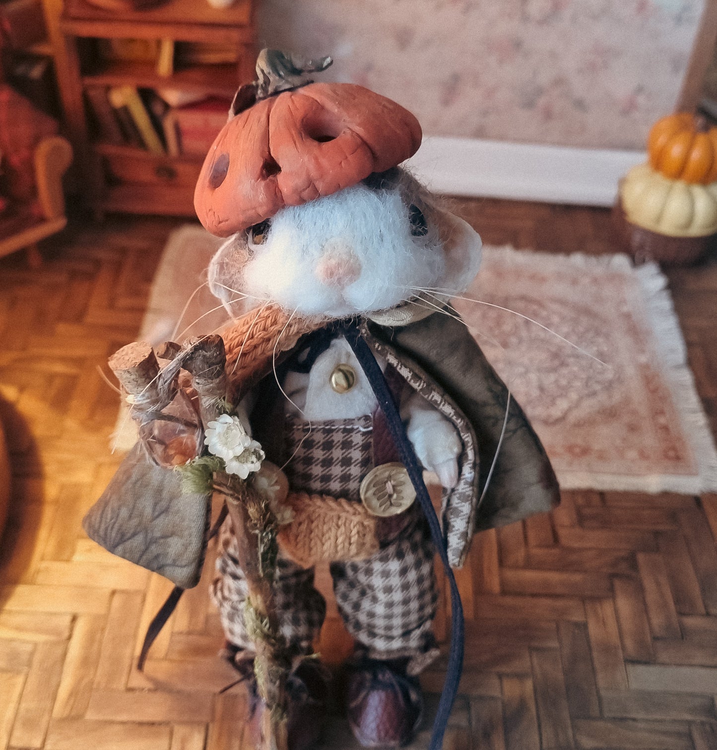 Peregrine | Needle Felted Collectible Wool Mouse