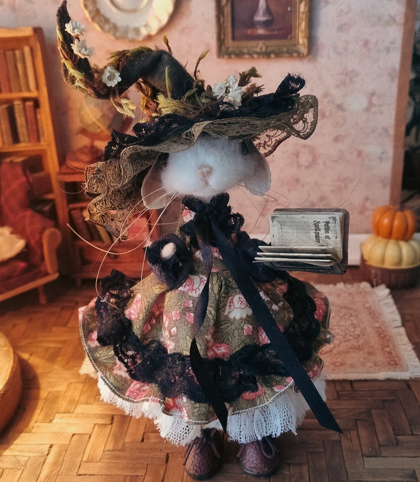 Annmarie | Needle Felted Collectible Wool Mouse