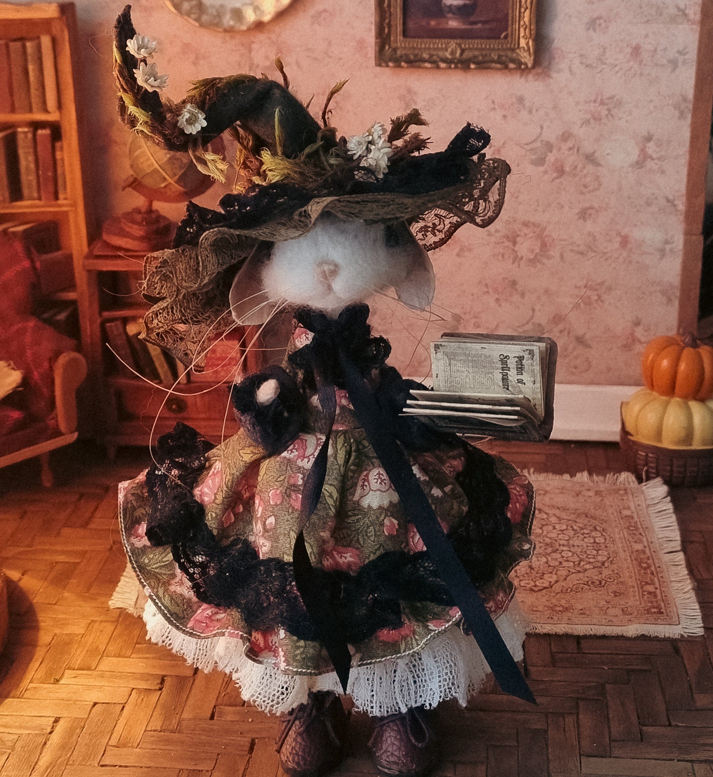 Annmarie | Needle Felted Collectible Wool Mouse