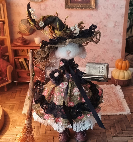 Annmarie | Needle Felted Collectible Wool Mouse