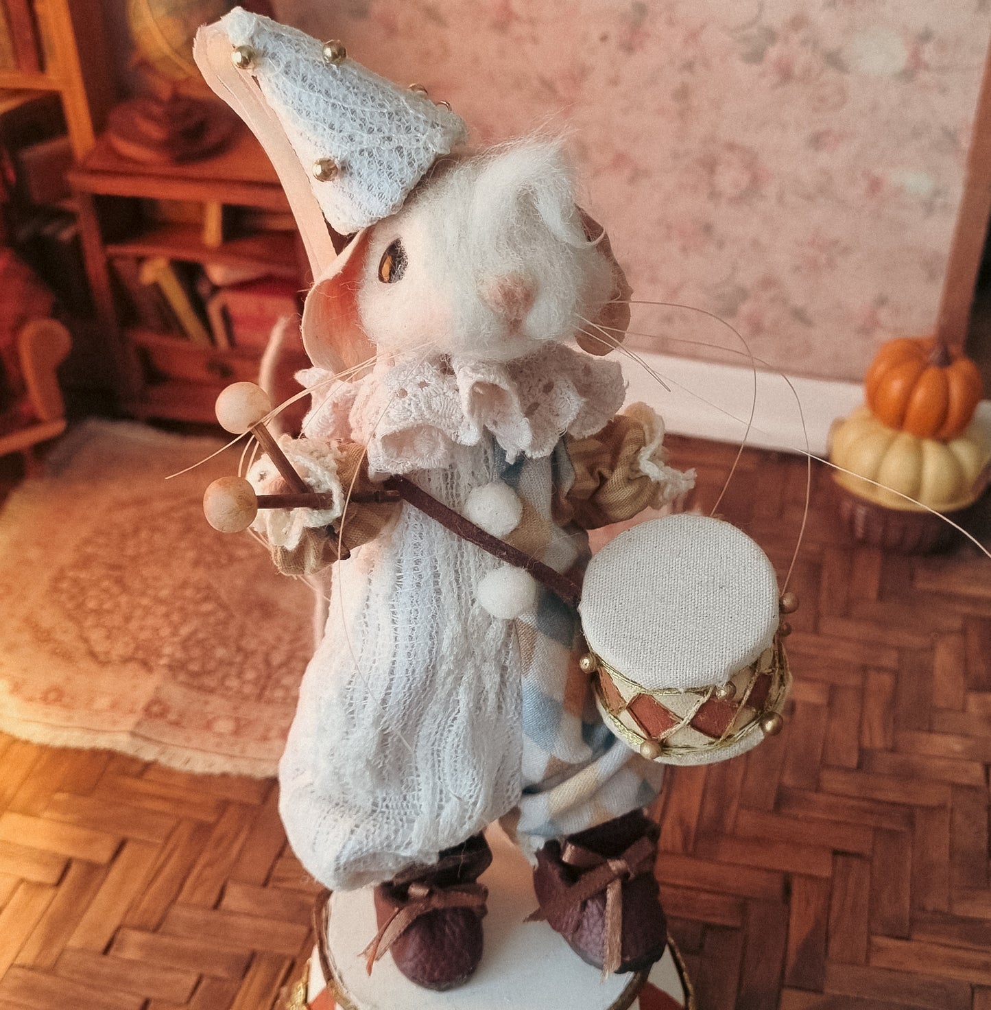 Pirouette | Needle Felted Collectible Wool Mouse