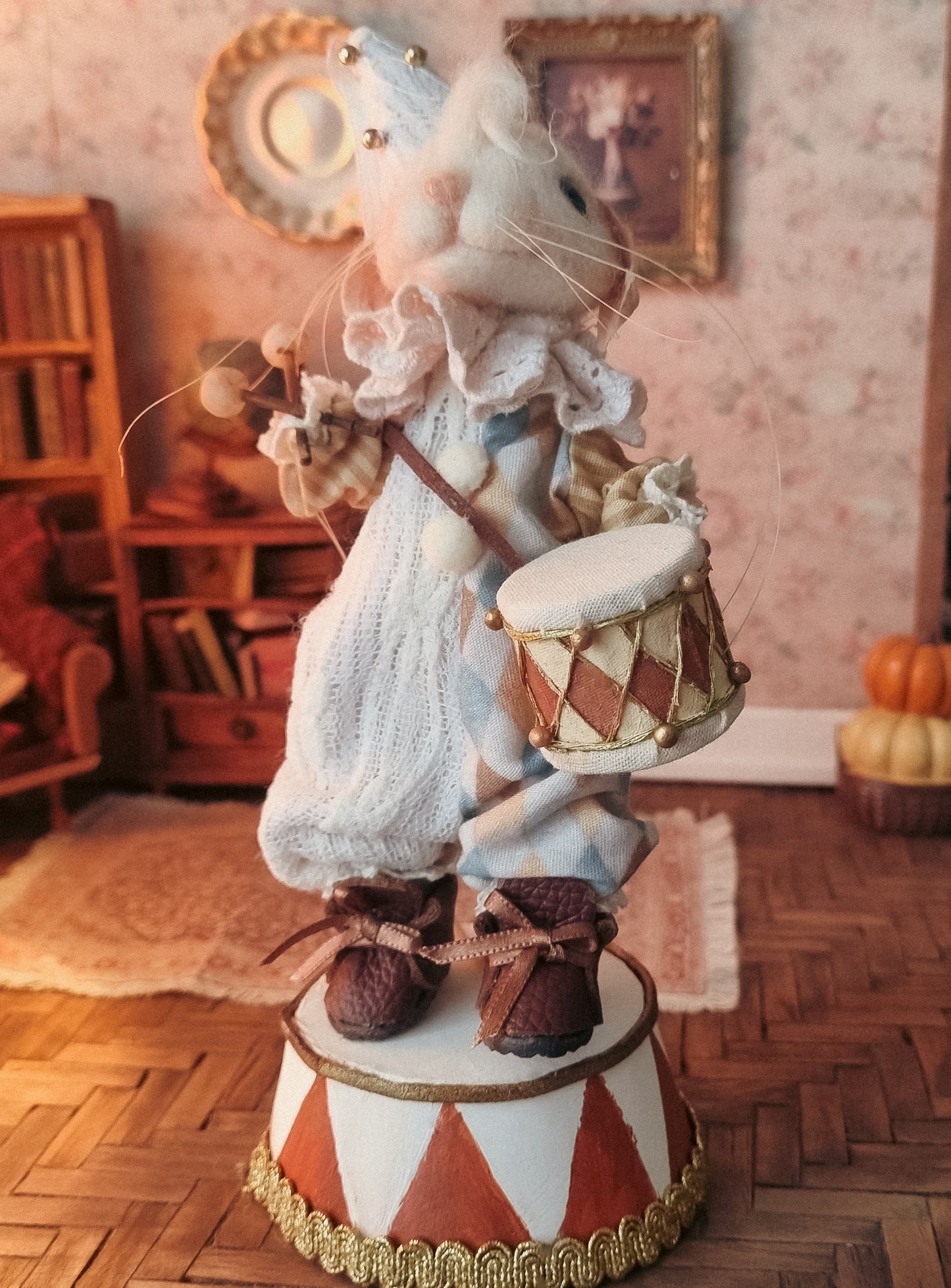Pirouette | Needle Felted Collectible Wool Mouse