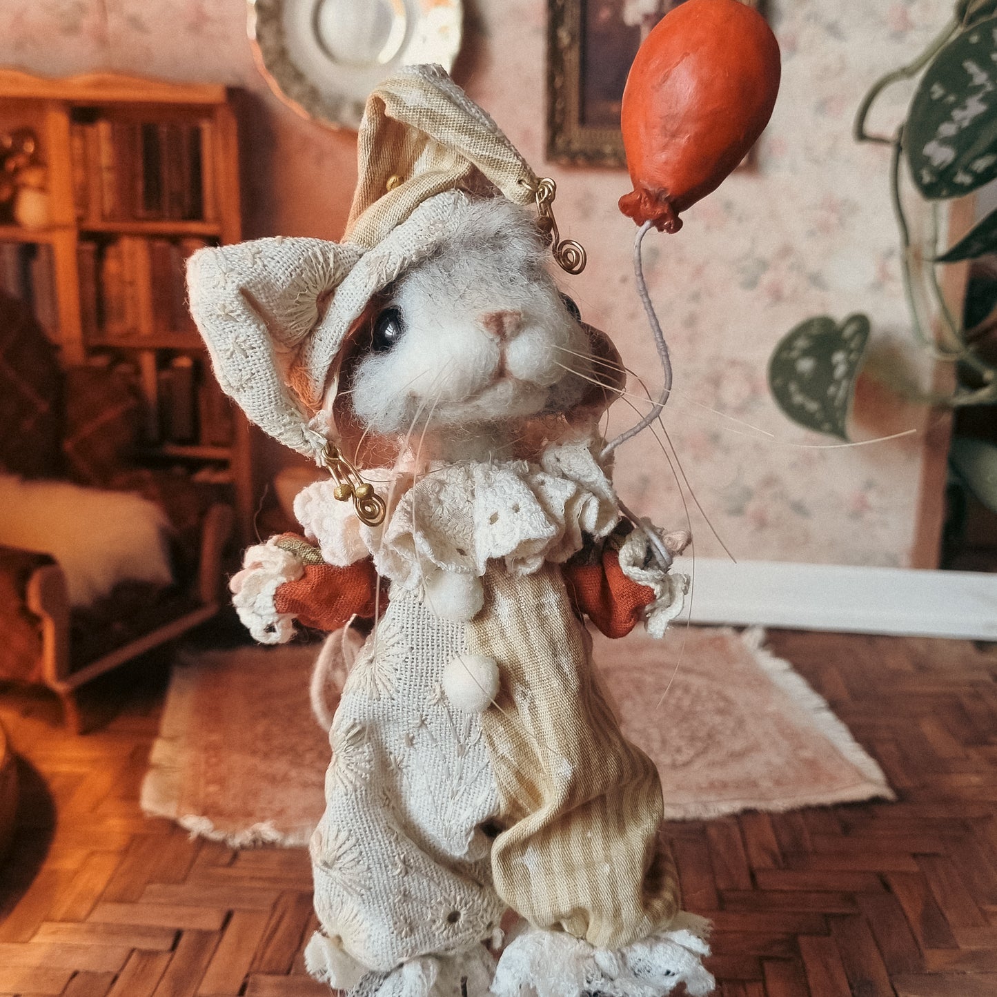 Lark | Needle Felted Collectible Wool Mouse