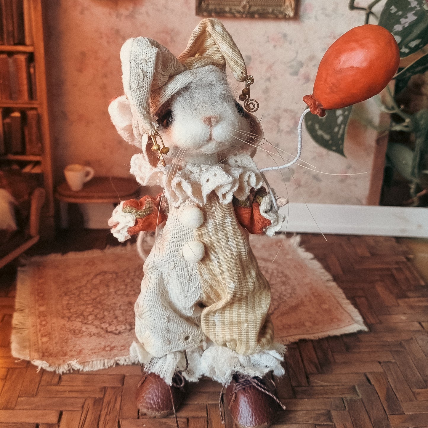 Lark | Needle Felted Collectible Wool Mouse