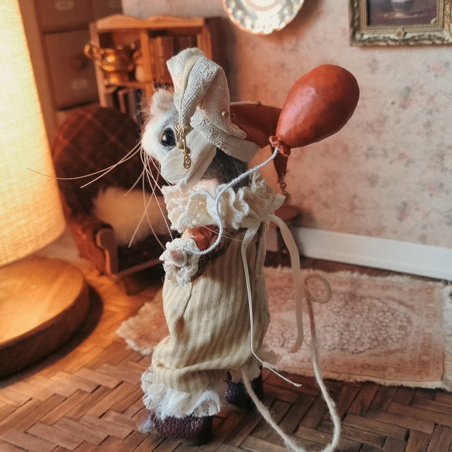 Lark | Needle Felted Collectible Wool Mouse