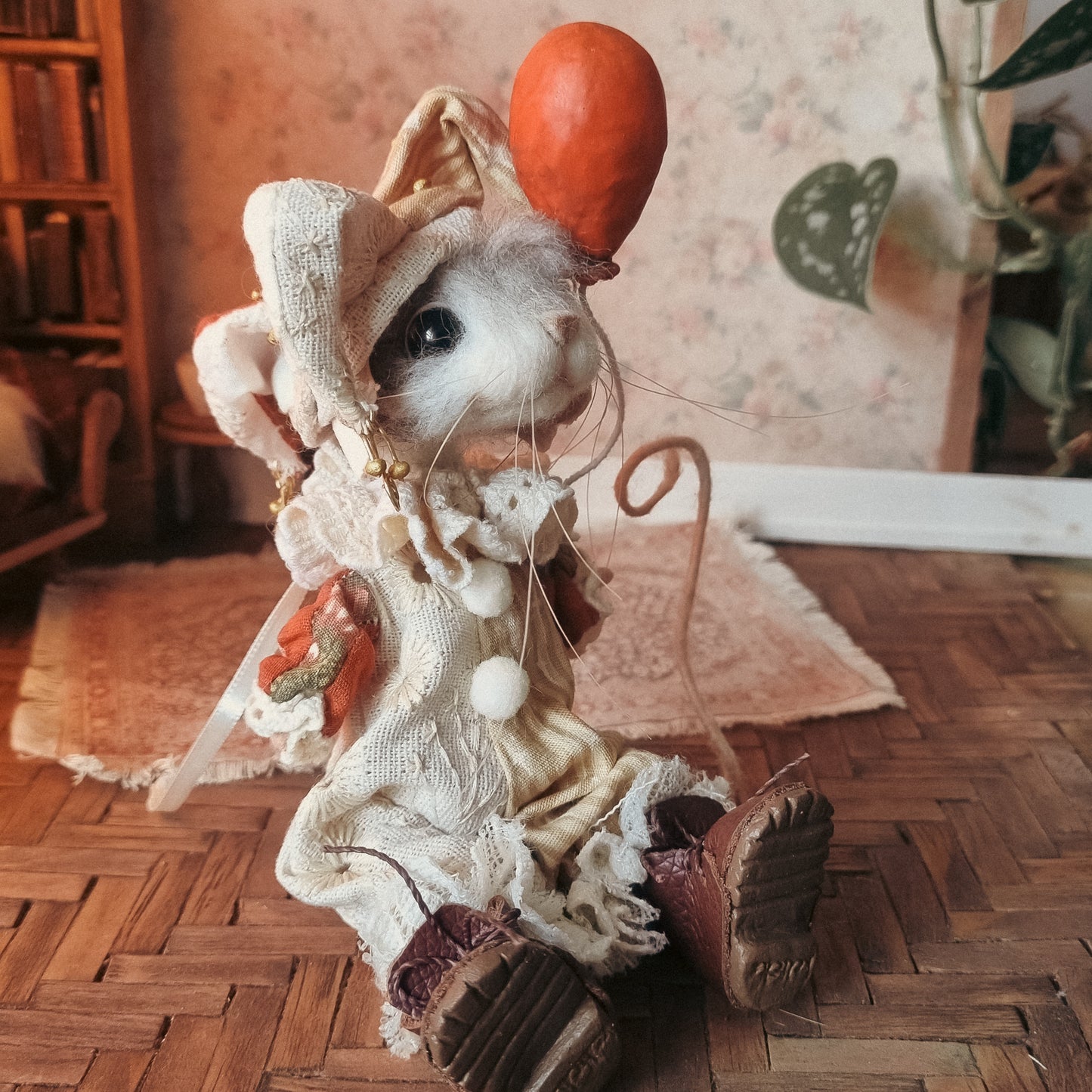 Lark | Needle Felted Collectible Wool Mouse