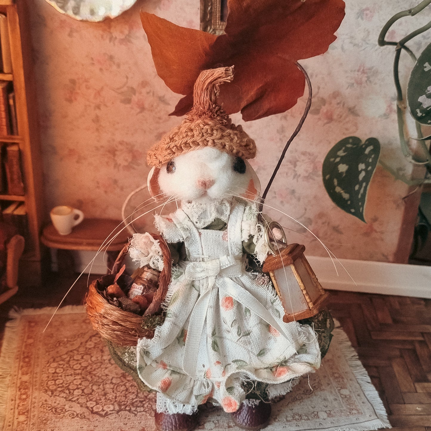 Sylvie | Needle Felted Collectible Wool Mouse