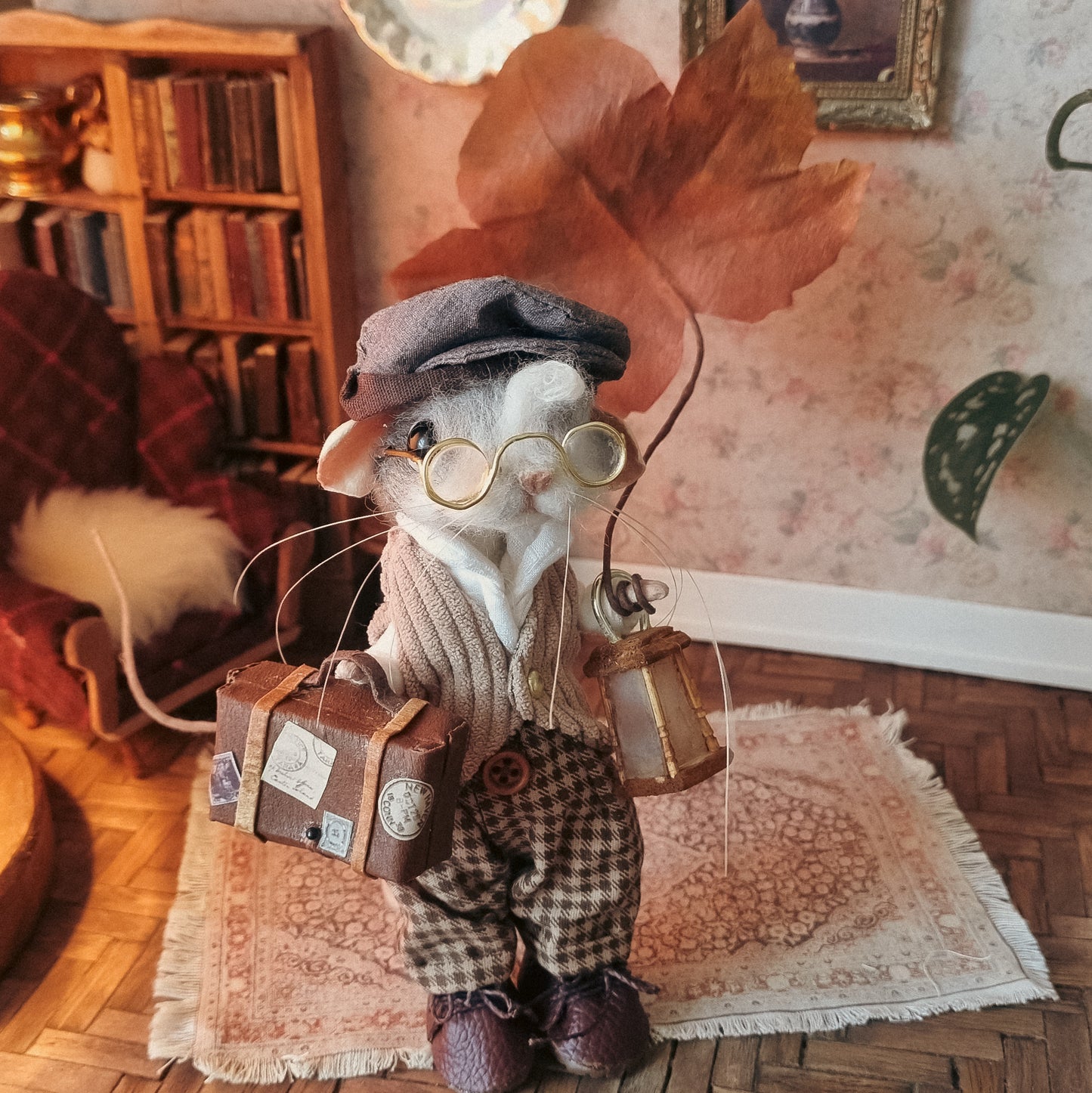Rowan | Needle Felted Collectible Wool Mouse