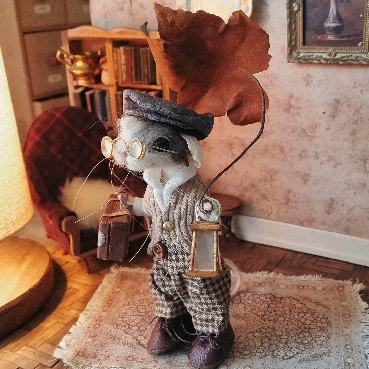 Rowan | Needle Felted Collectible Wool Mouse