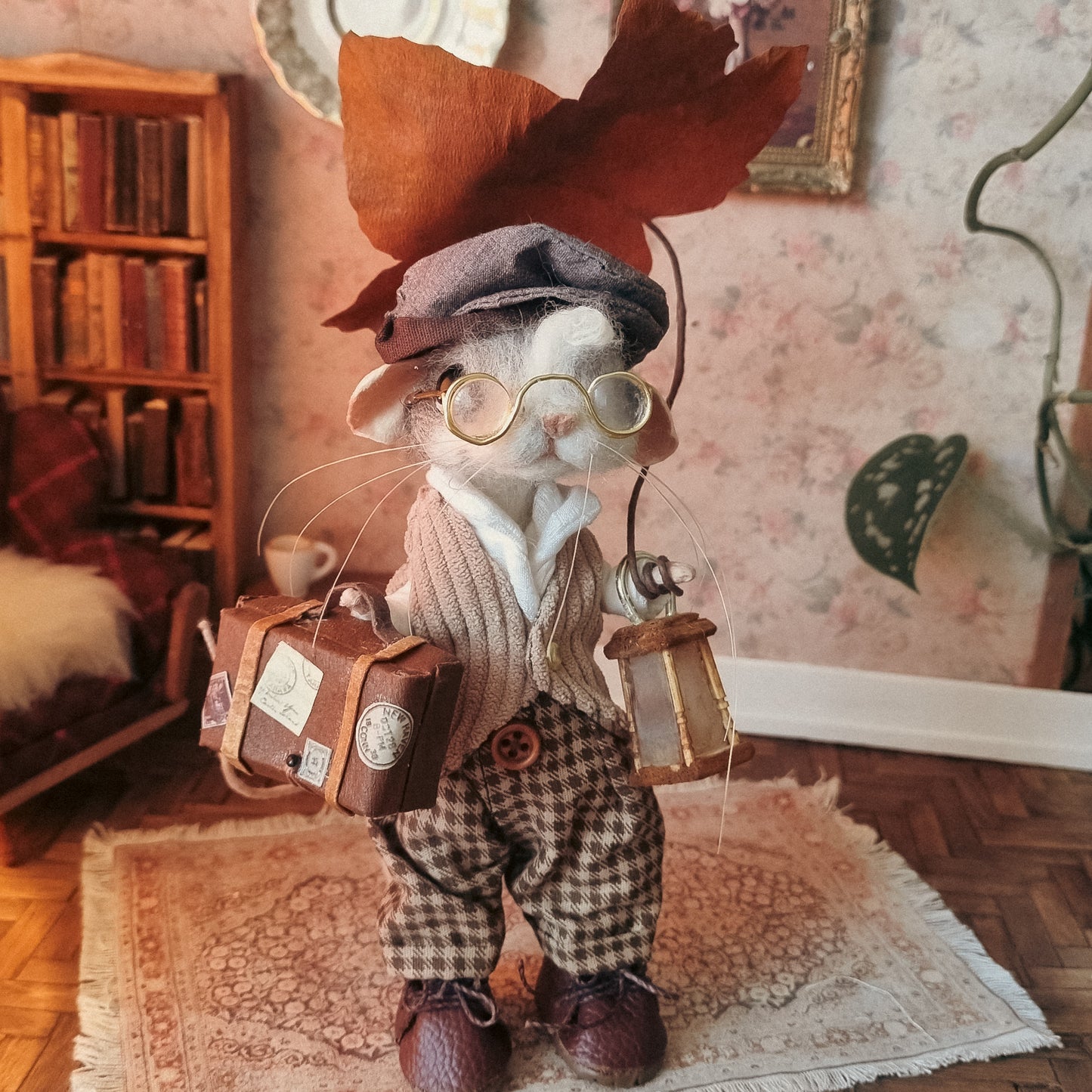 Rowan | Needle Felted Collectible Wool Mouse