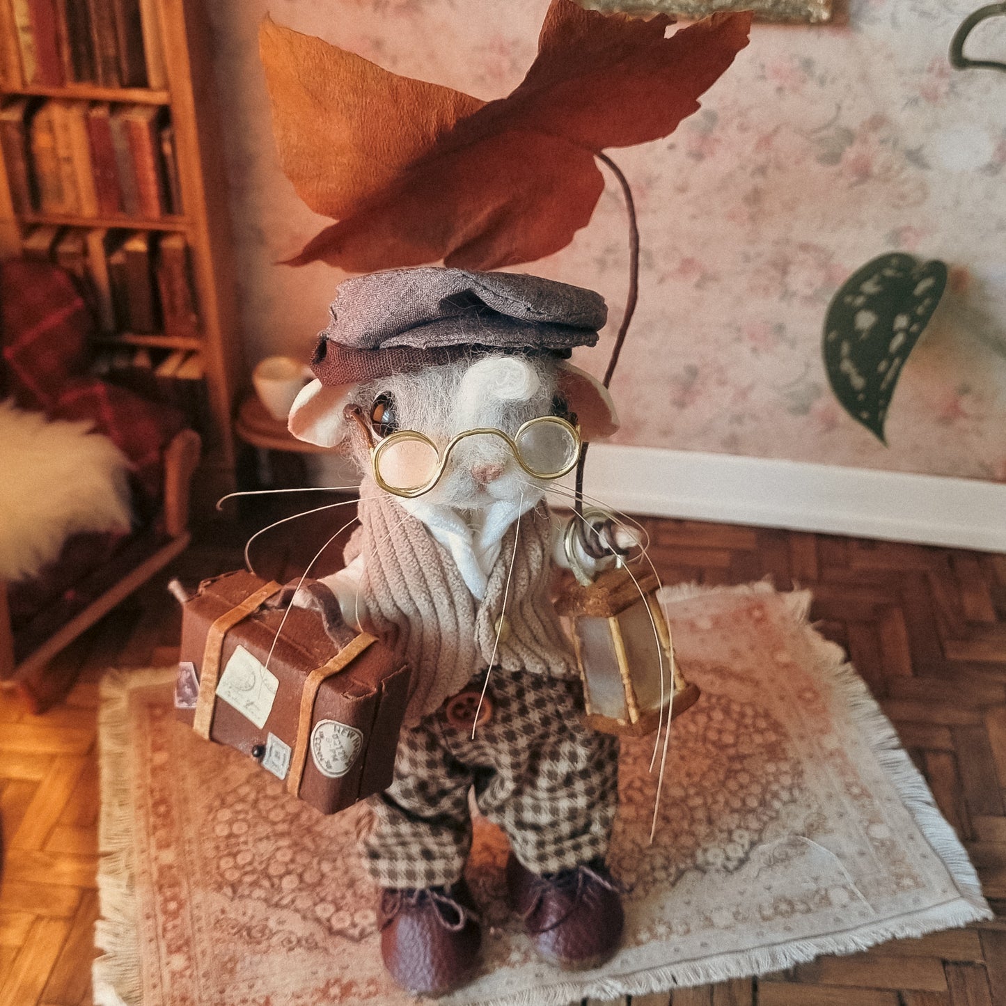 Rowan | Needle Felted Collectible Wool Mouse