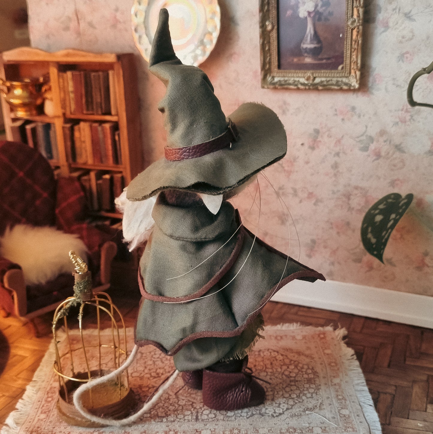 Elwyn | Needle Felted Collectible Wool Mouse