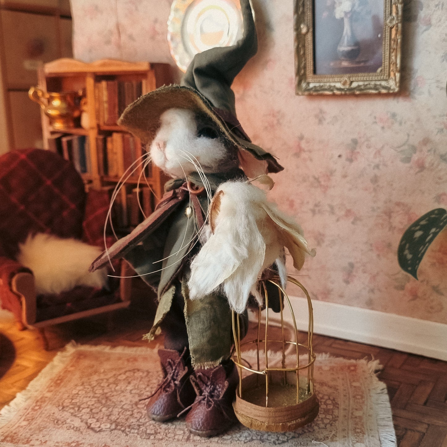 Elwyn | Needle Felted Collectible Wool Mouse