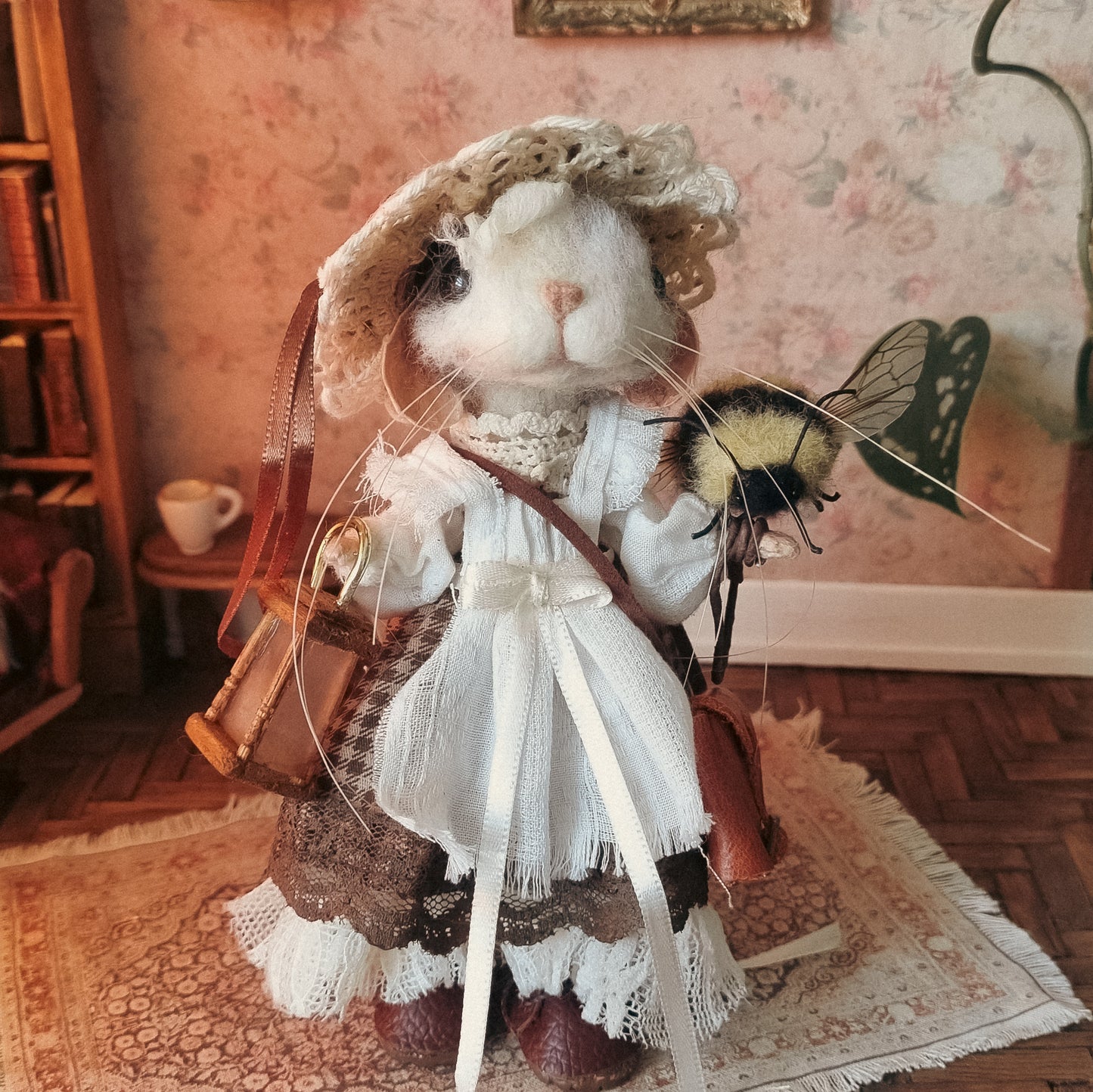 Heather | Needle Felted Collectible Wool Mouse