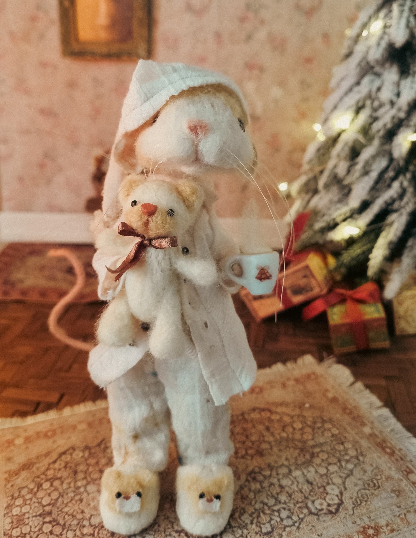 Milo | Needle Felted Collectible Wool Mouse